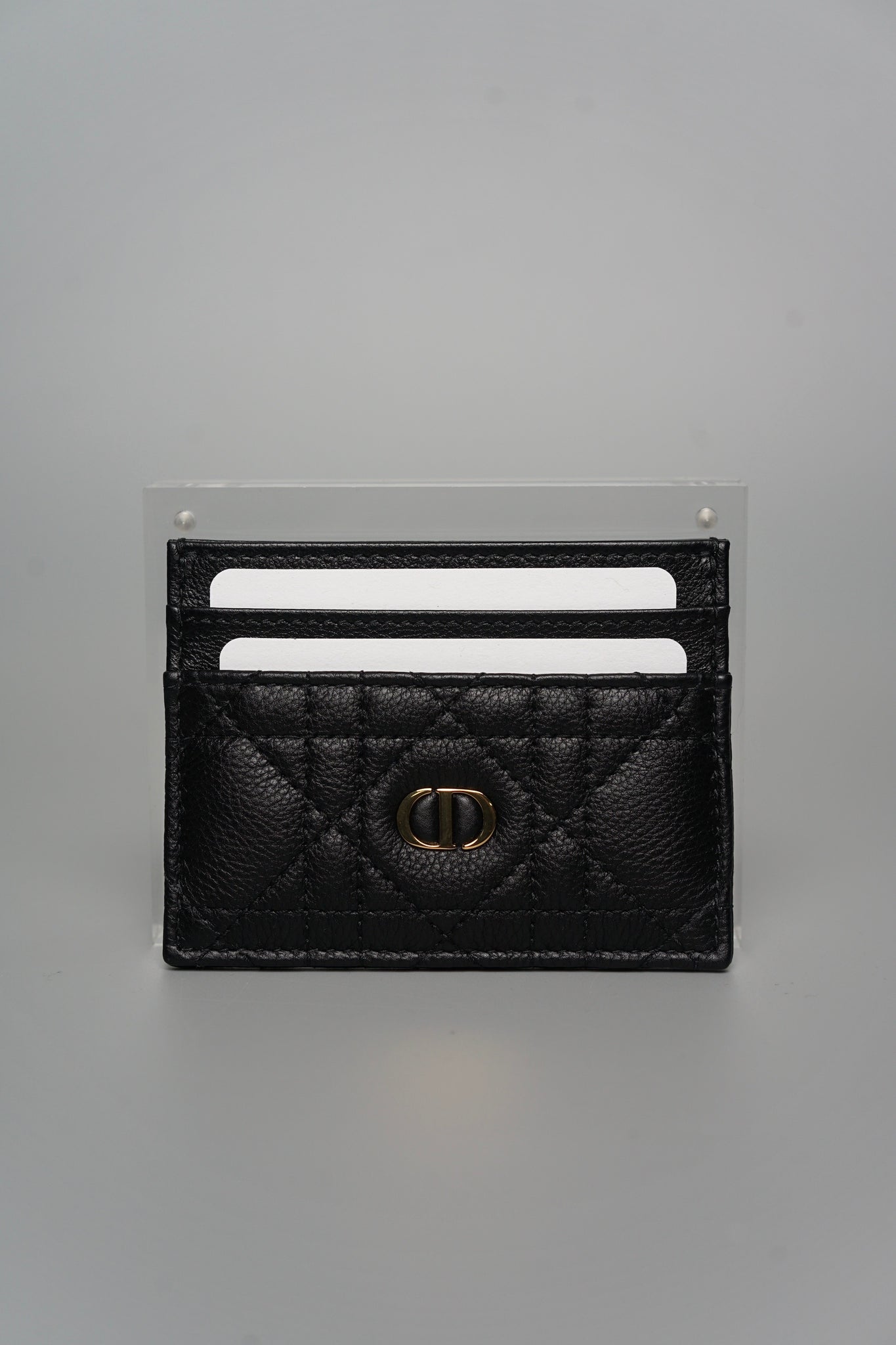 Dior Caro Freesia Card Holder in Black (Brand New)