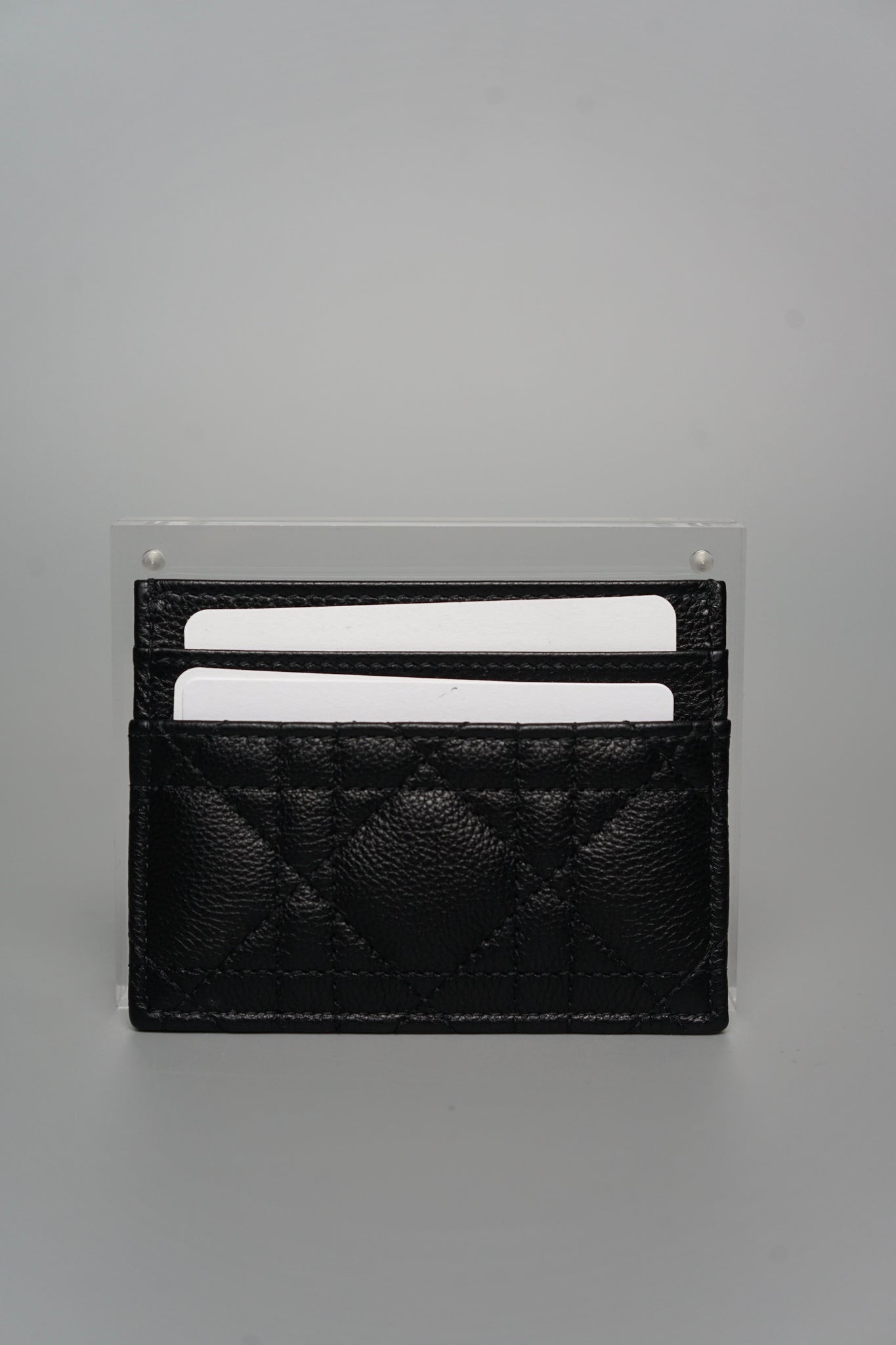 Dior Caro Freesia Card Holder in Black (Brand New)