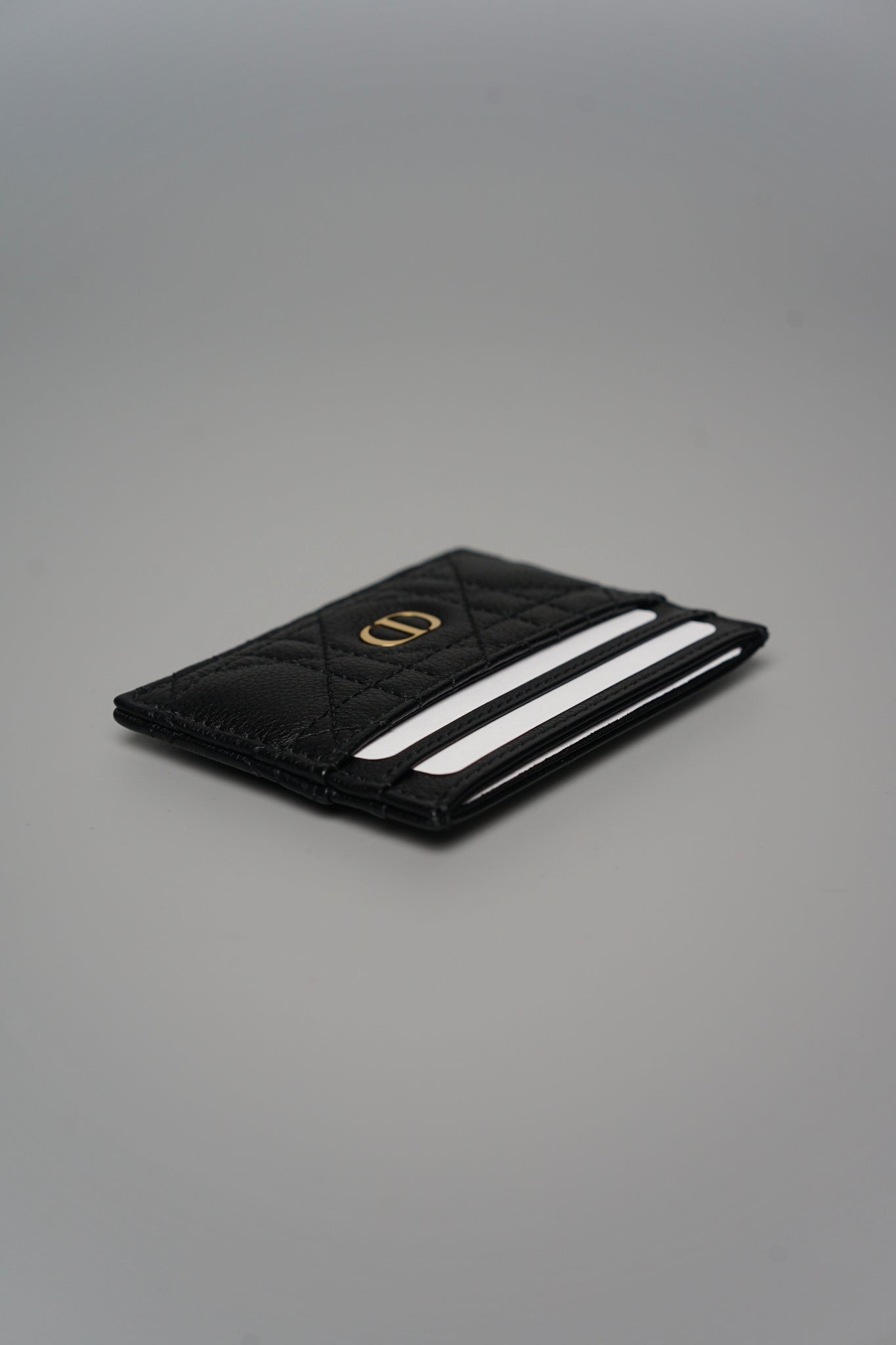 Dior Caro Freesia Card Holder in Black (Brand New)