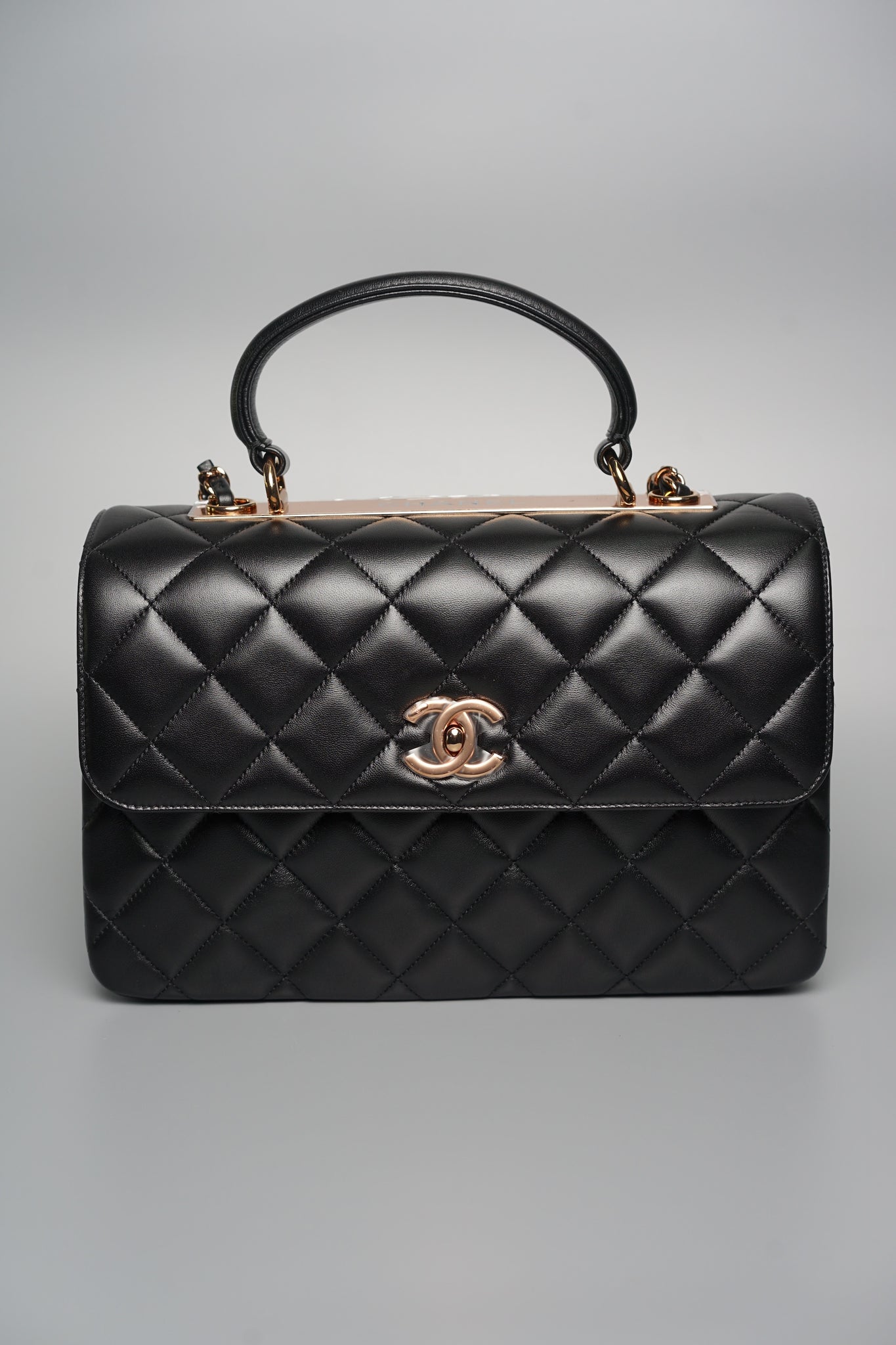 Chanel Trendy CC Large in Black Lambskin Rghw