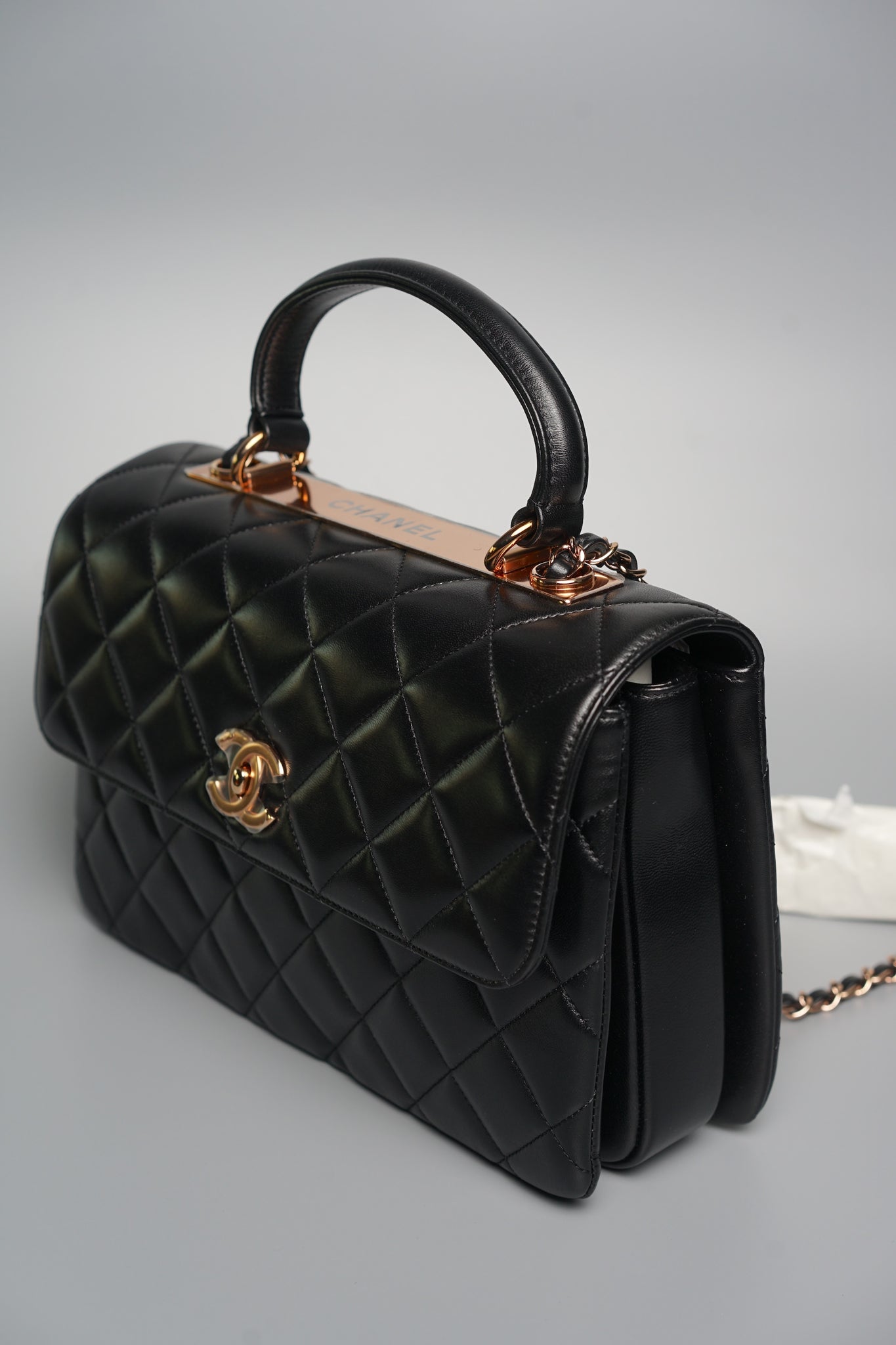 Chanel Trendy CC Large in Black Lambskin Rghw