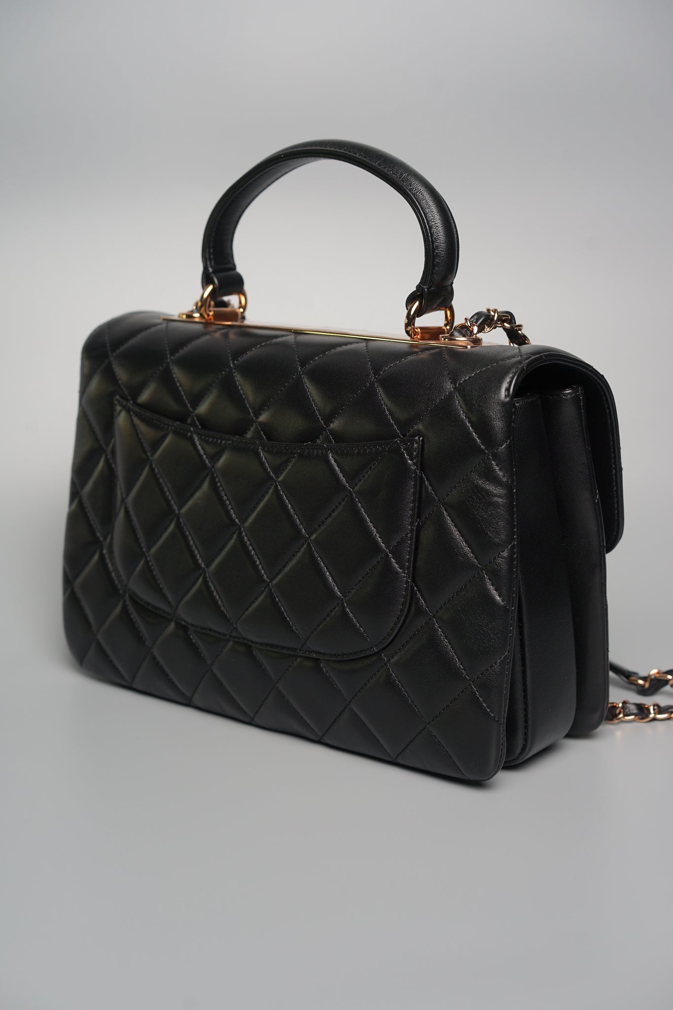 Chanel Trendy CC Large in Black Lambskin Rghw