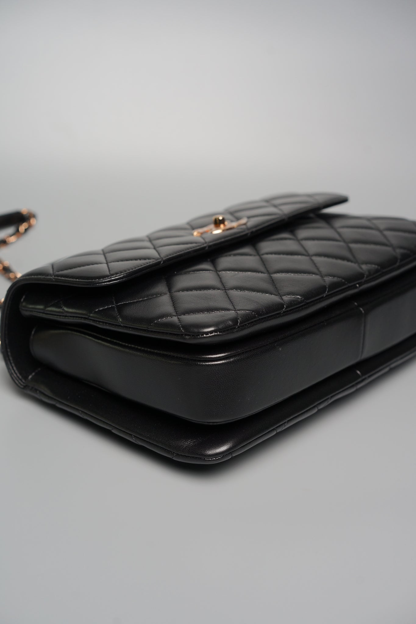 Chanel Trendy CC Large in Black Lambskin Rghw