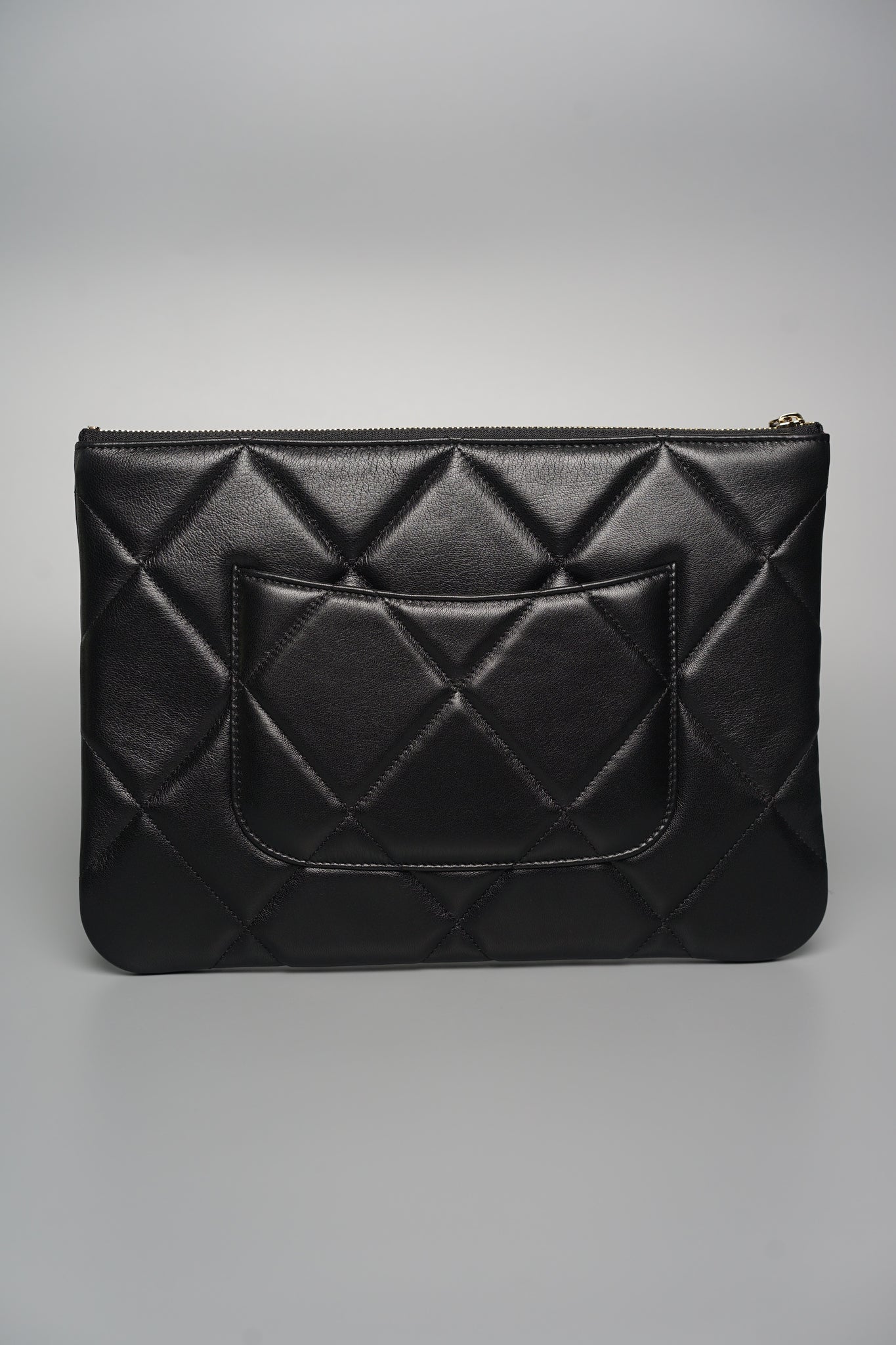 Chanel 19 O' Case Clutch in Black Lambskin Ghw