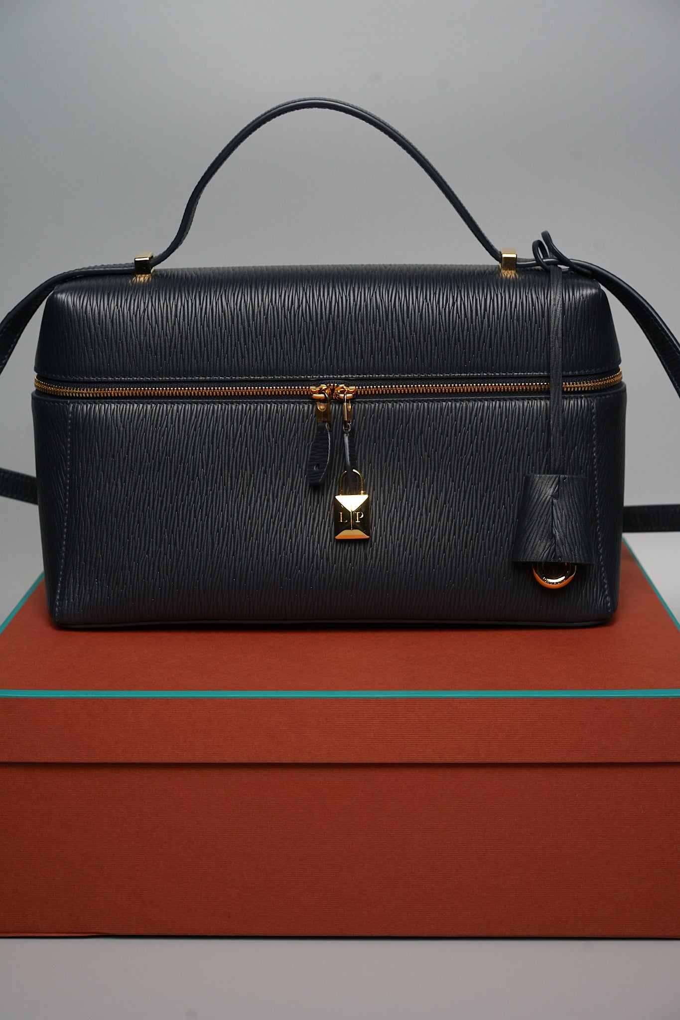 Loro Piana Extra Pocket L27 Calfskin in Blue Navy Ghw (Brand New)