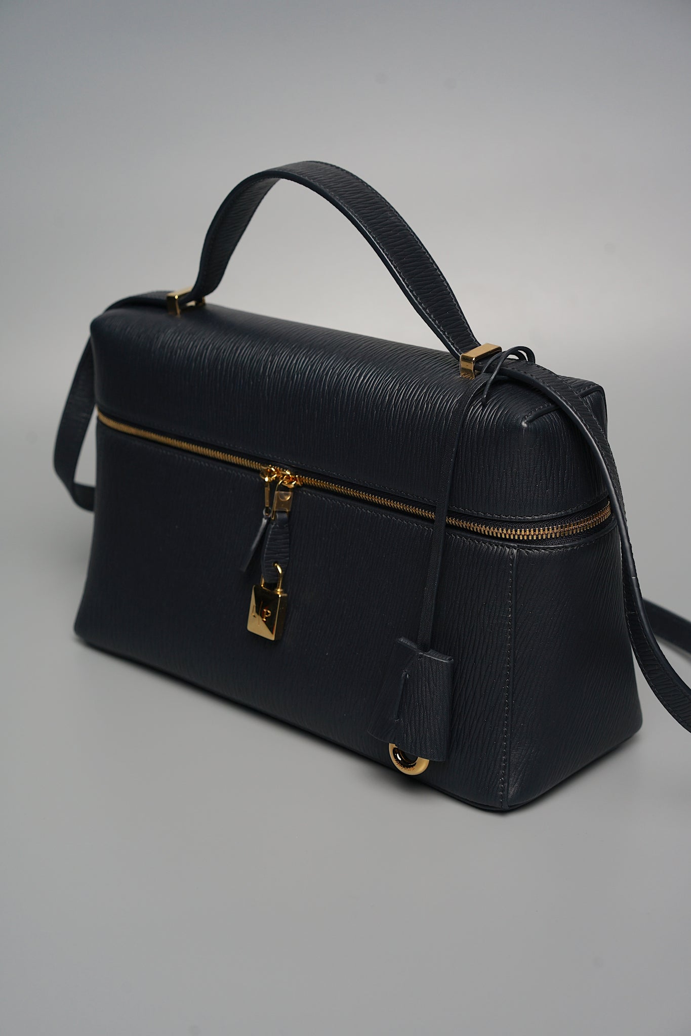 Loro Piana Extra Pocket L27 Calfskin in Blue Navy Ghw (Brand New)