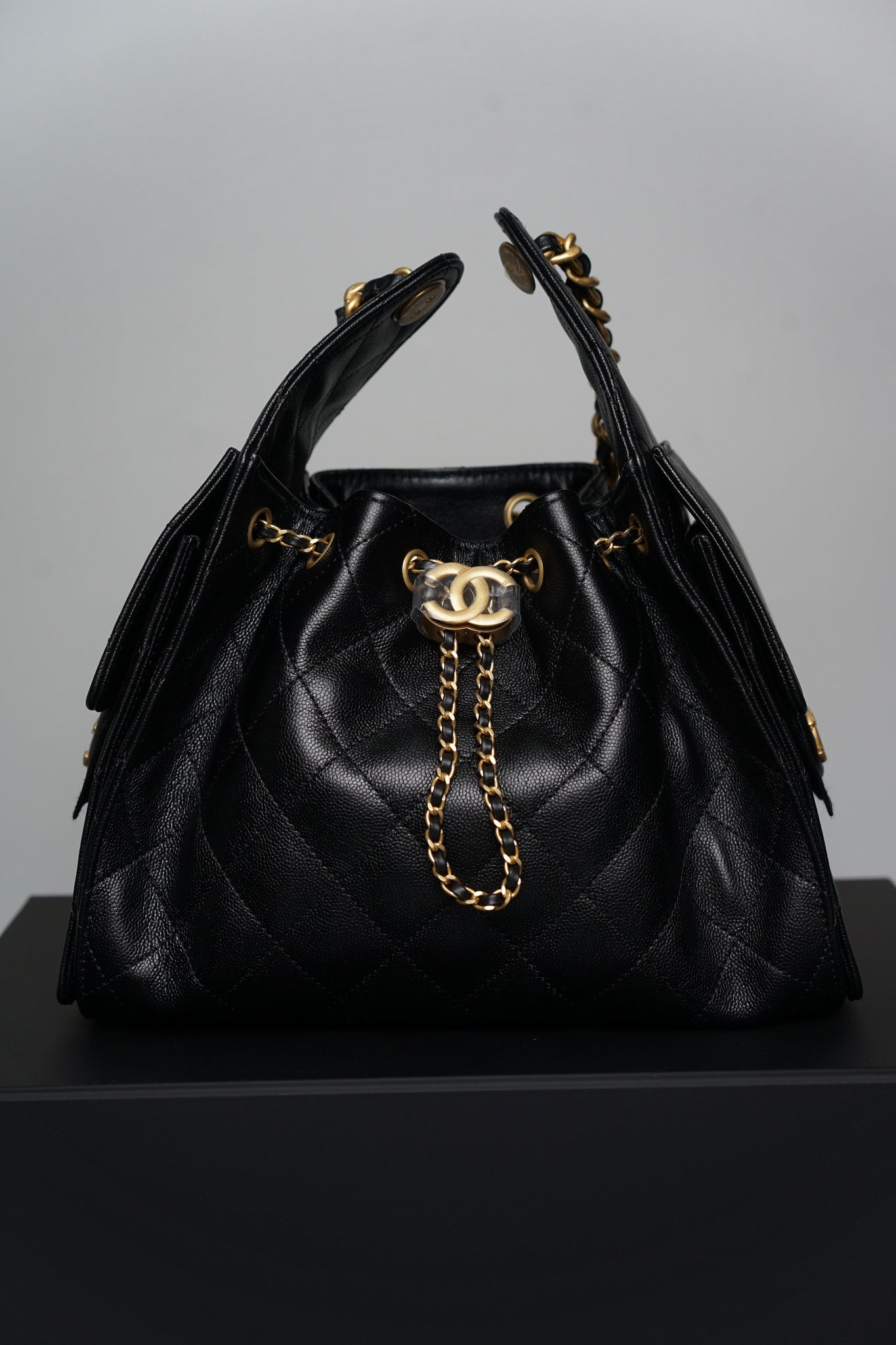 Chanel 25 Small Handbag in Black Bghw (Brand New)