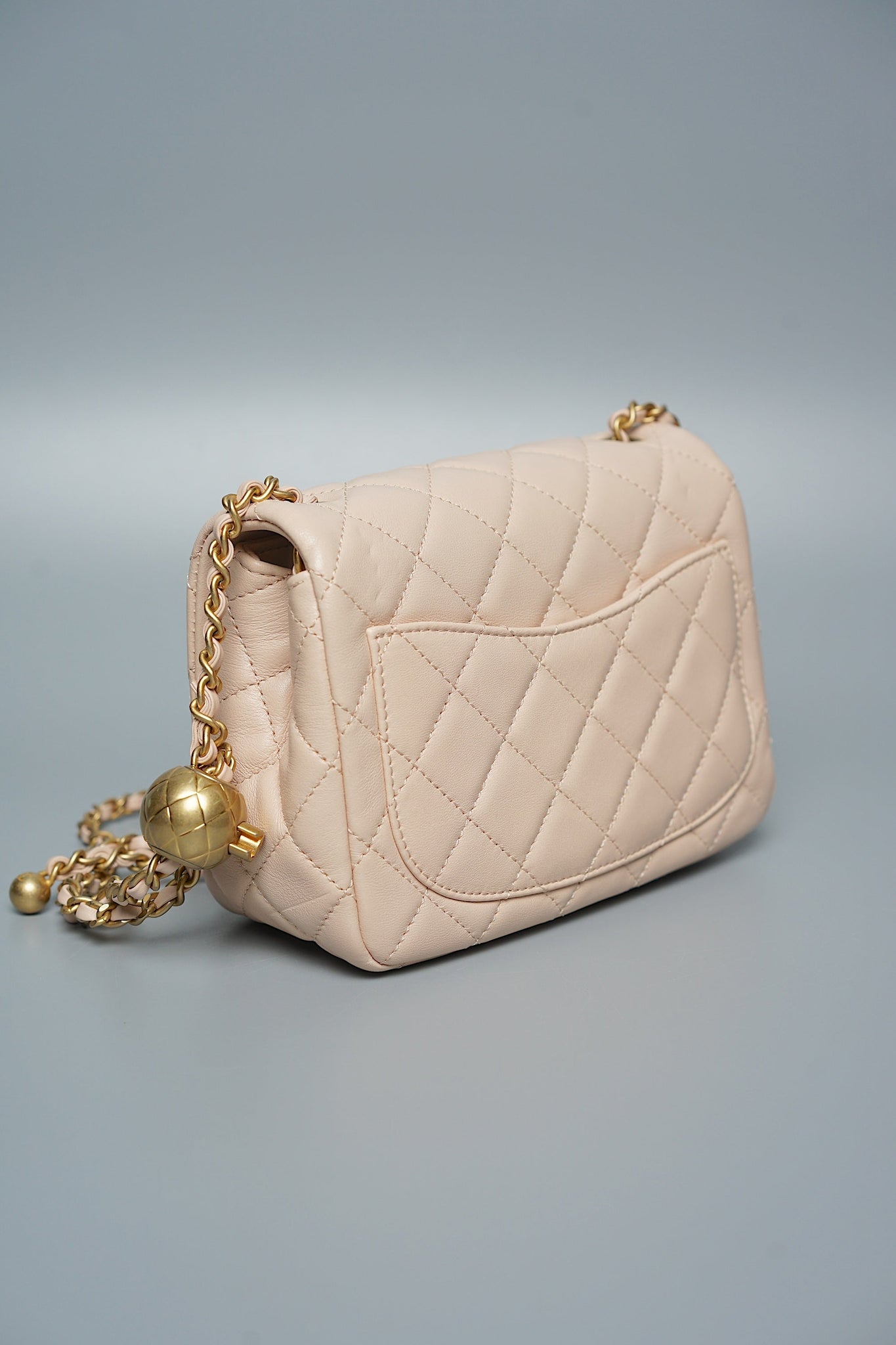 Chanel Mini Square in Rose Clair Pearl Crush (Brand New)