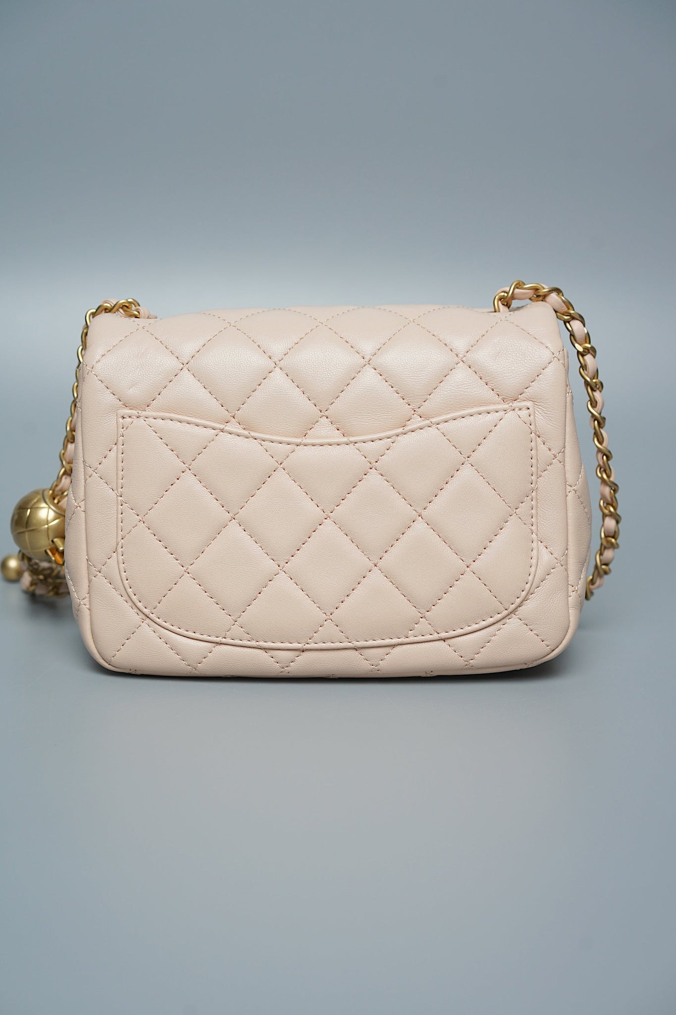 Chanel Mini Square in Rose Clair Pearl Crush (Brand New)