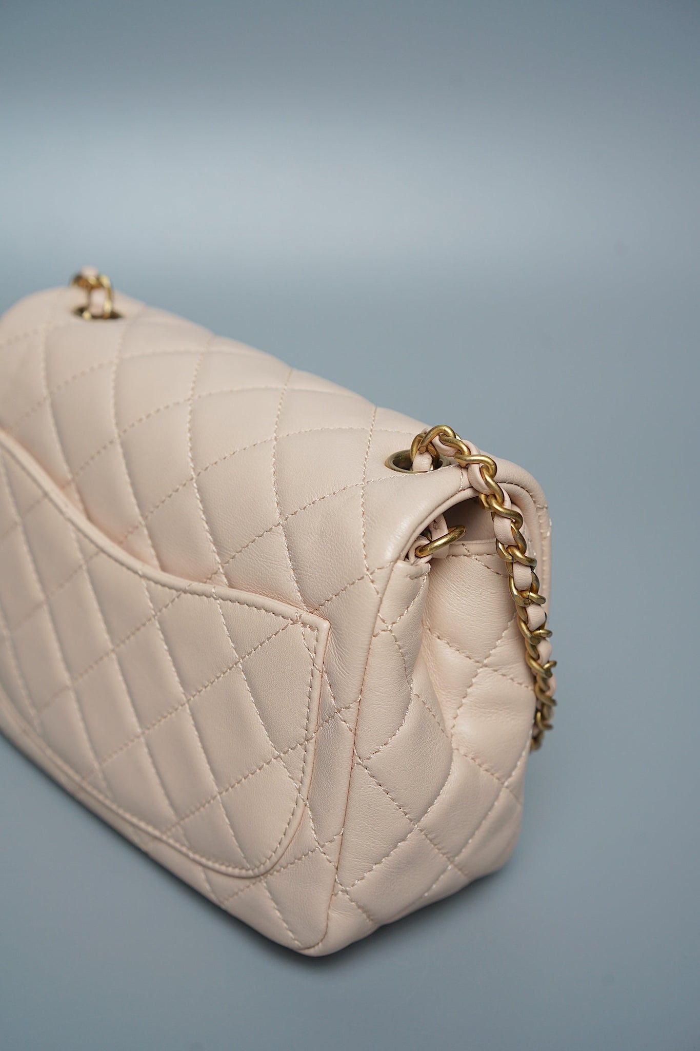 Chanel Mini Square in Rose Clair Pearl Crush (Brand New)