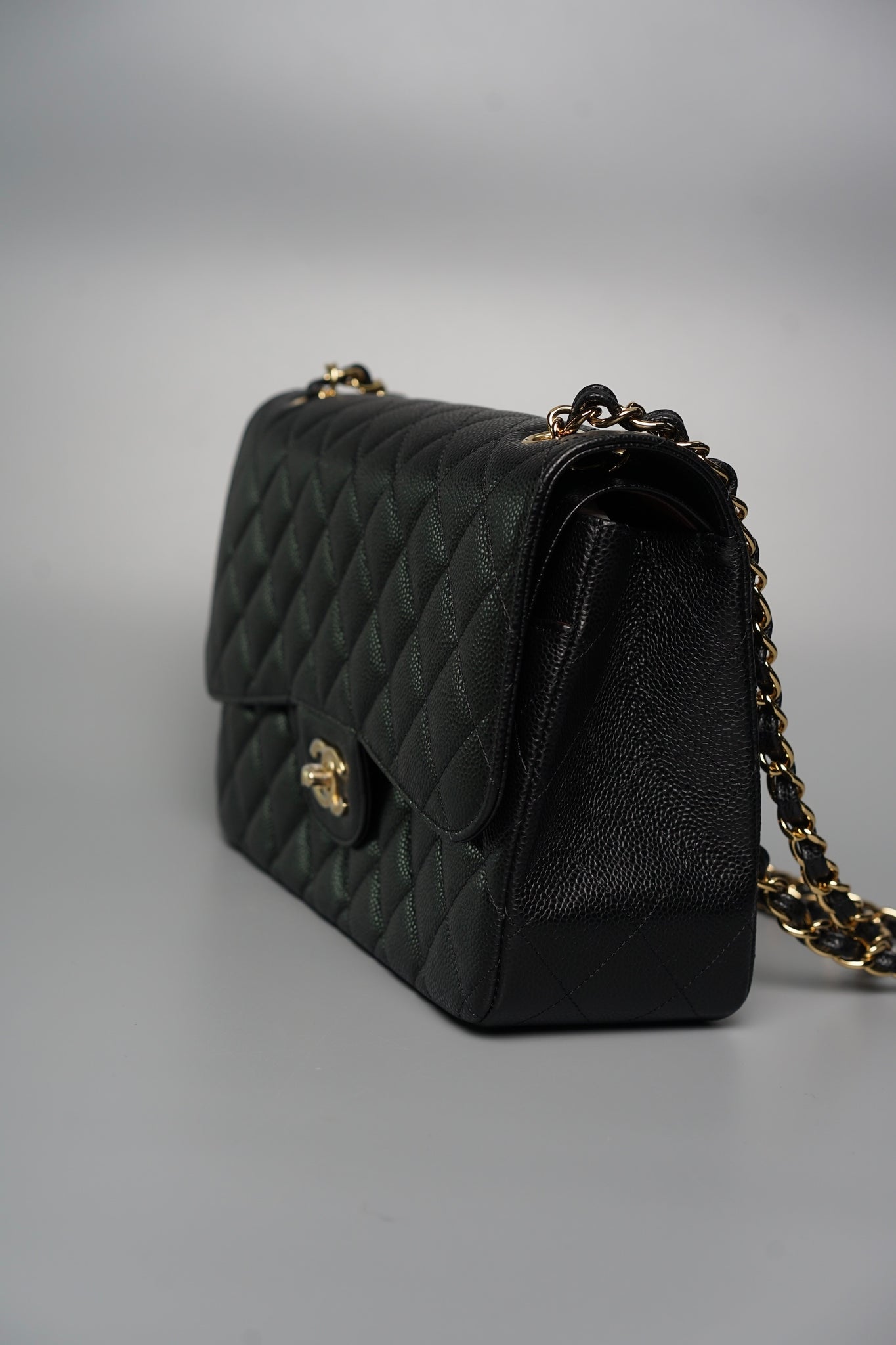 Chanel Classic Large Double Flap in Black Caviar Ghw (Brand New)