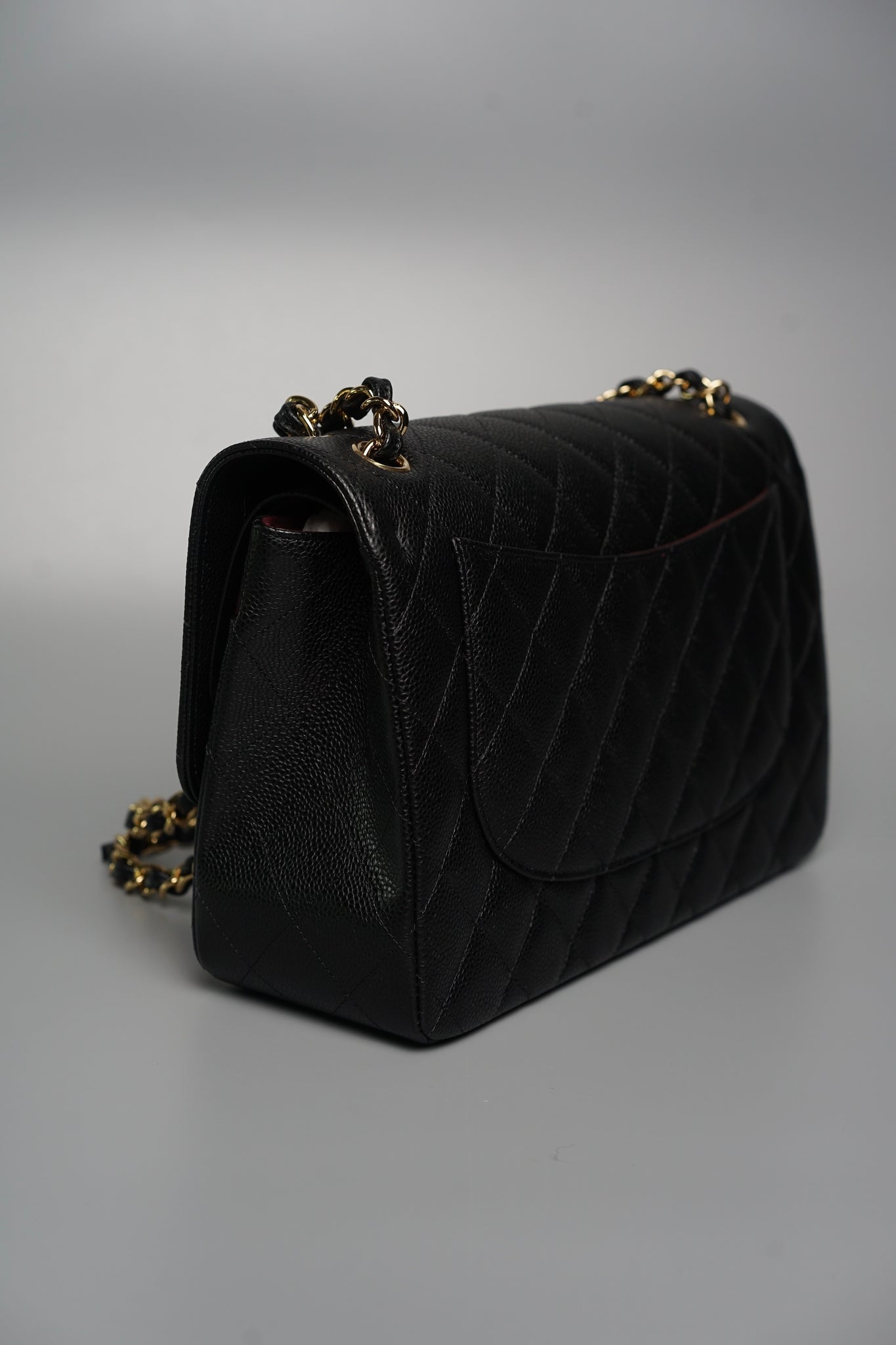 Chanel Classic Large Double Flap in Black Caviar Ghw (Brand New)