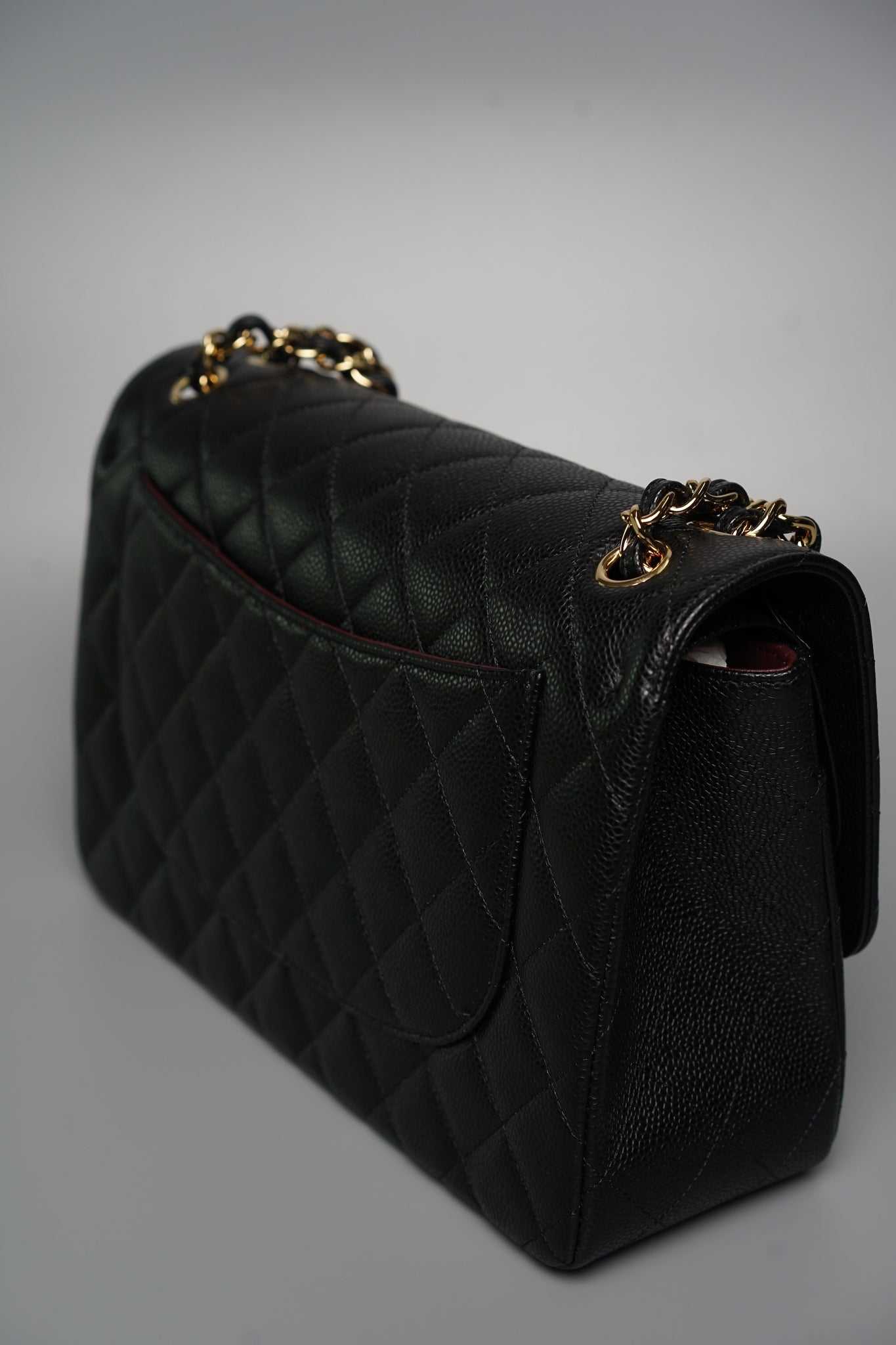 Chanel Classic Large Double Flap in Black Caviar Ghw (Brand New)