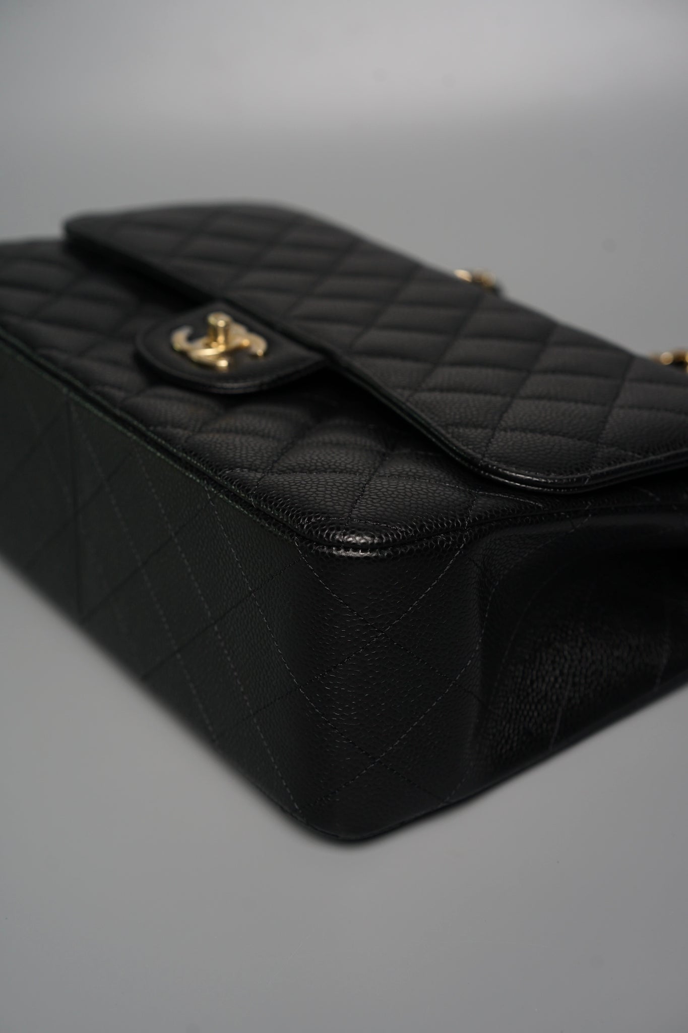 Chanel Classic Large Double Flap in Black Caviar Ghw (Brand New)