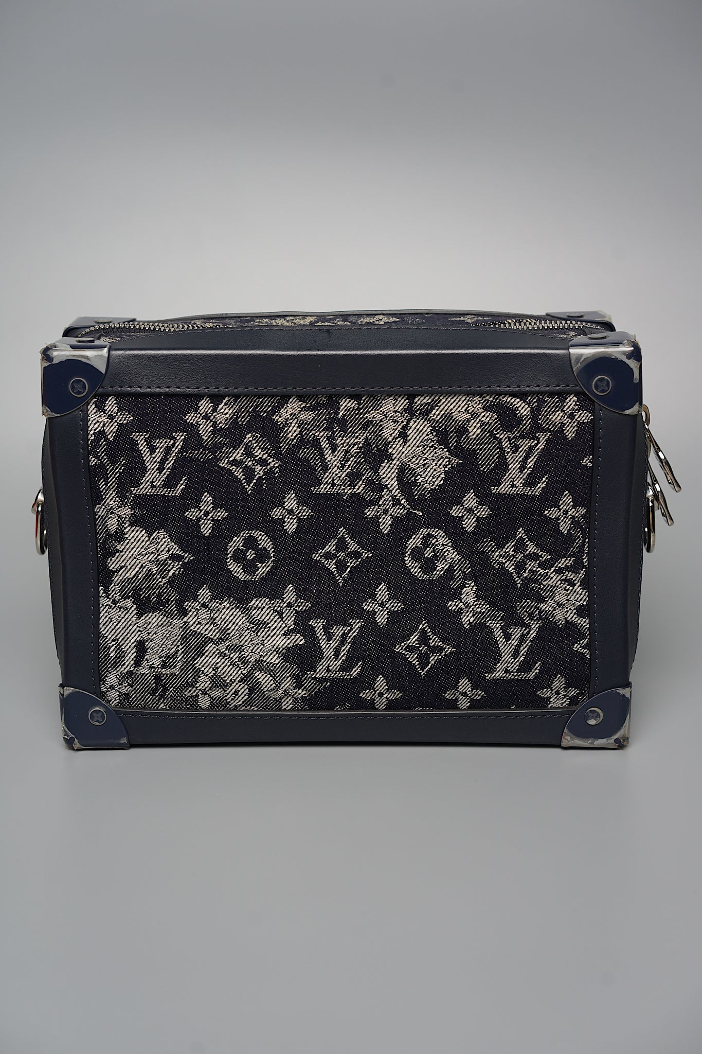 LV Soft Trunk Monogram Tapestry Crossbody Bag in Blue