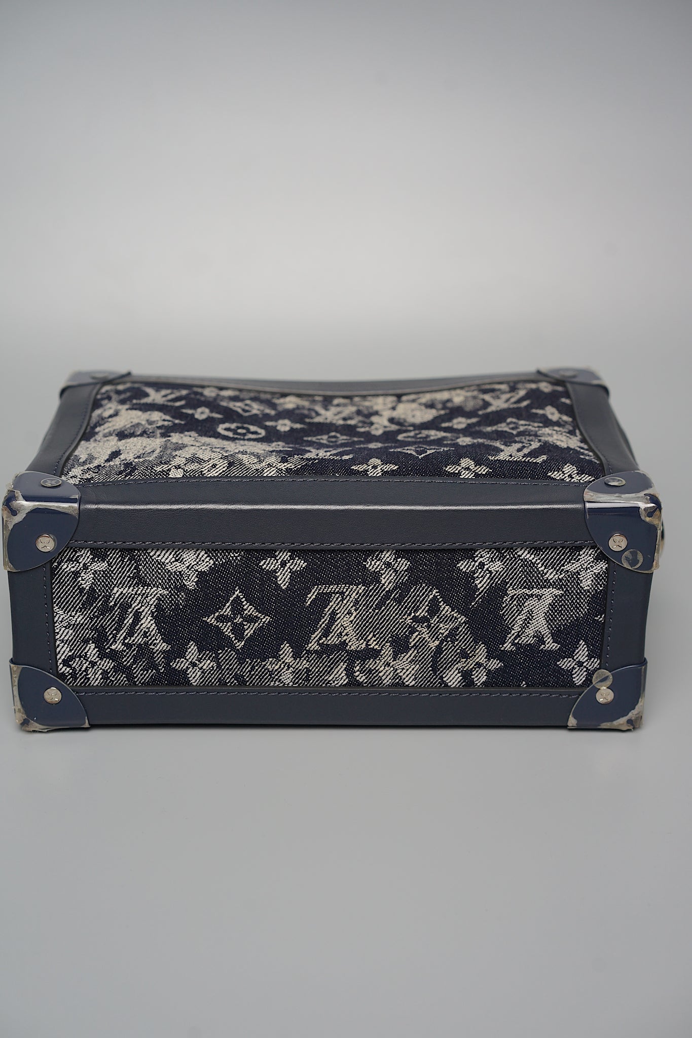 LV Soft Trunk Monogram Tapestry Crossbody Bag in Blue