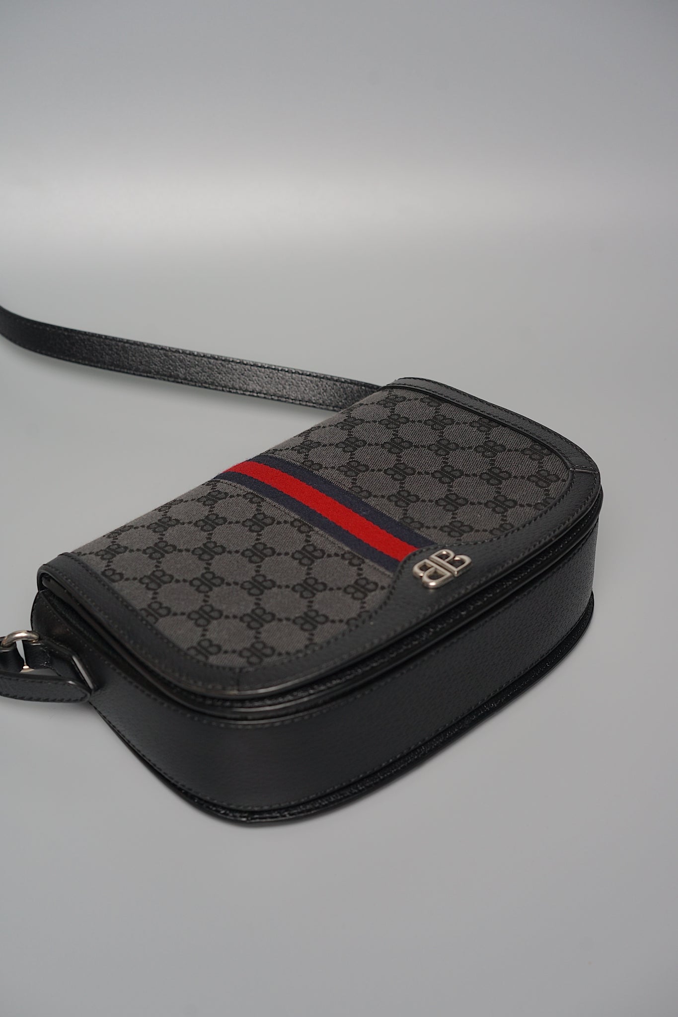 Balenciaga x Gucci The Hacker Project Ophidia Crossbody Bag in Black/Grey