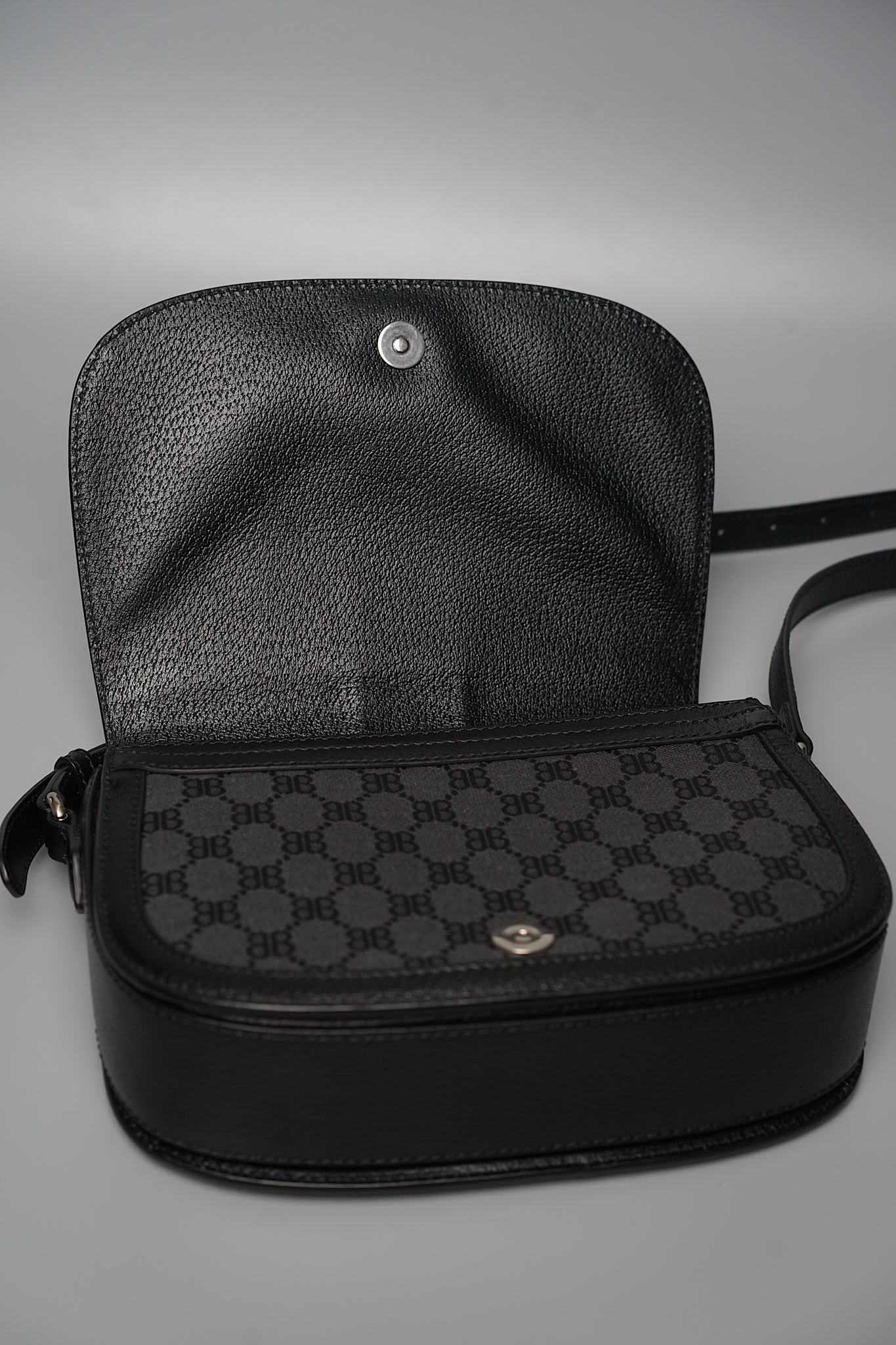 Balenciaga x Gucci The Hacker Project Ophidia Crossbody Bag in Black/Grey