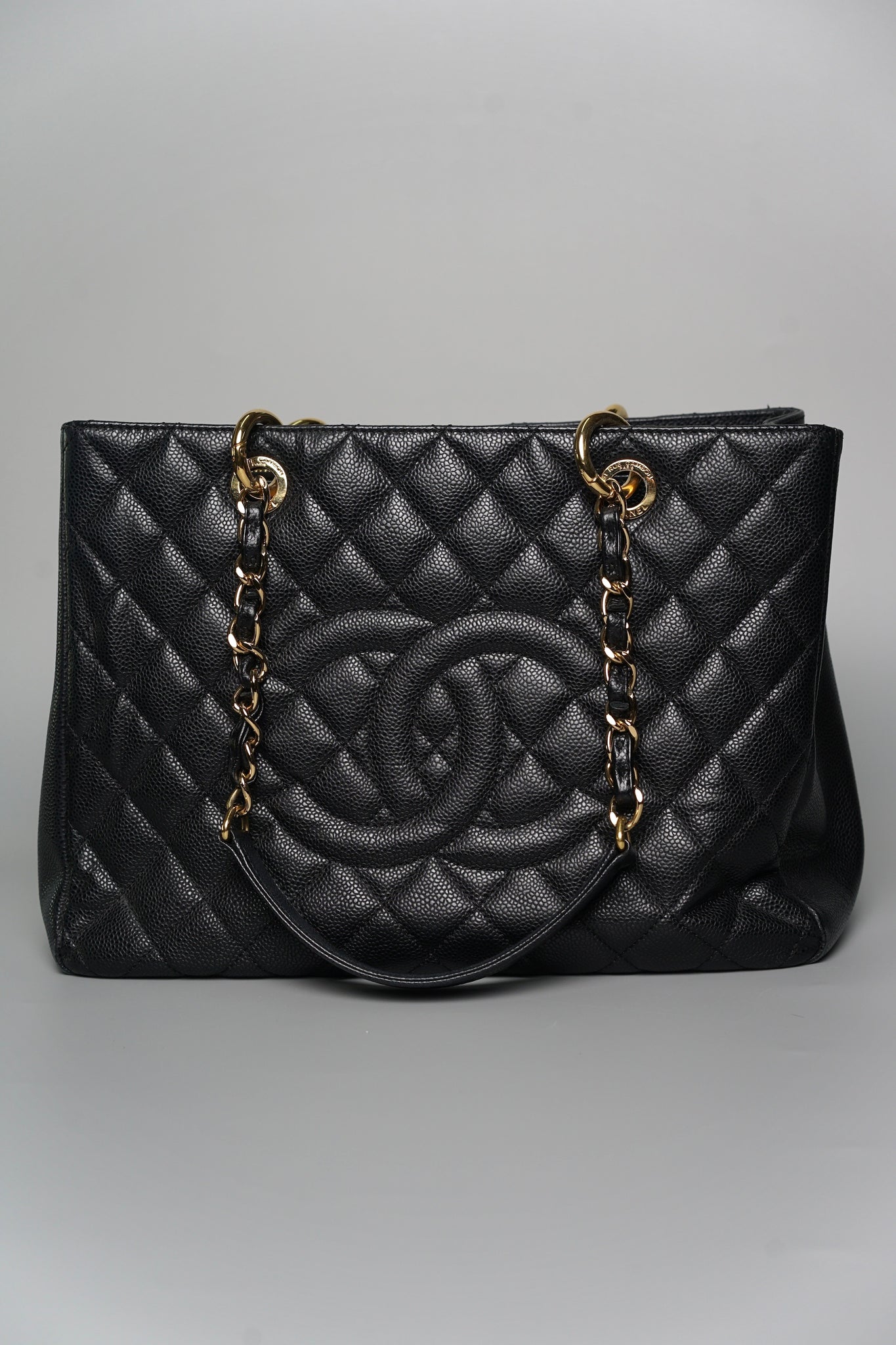 Chanel Grand Shopping Tote Bag in Black Ghw