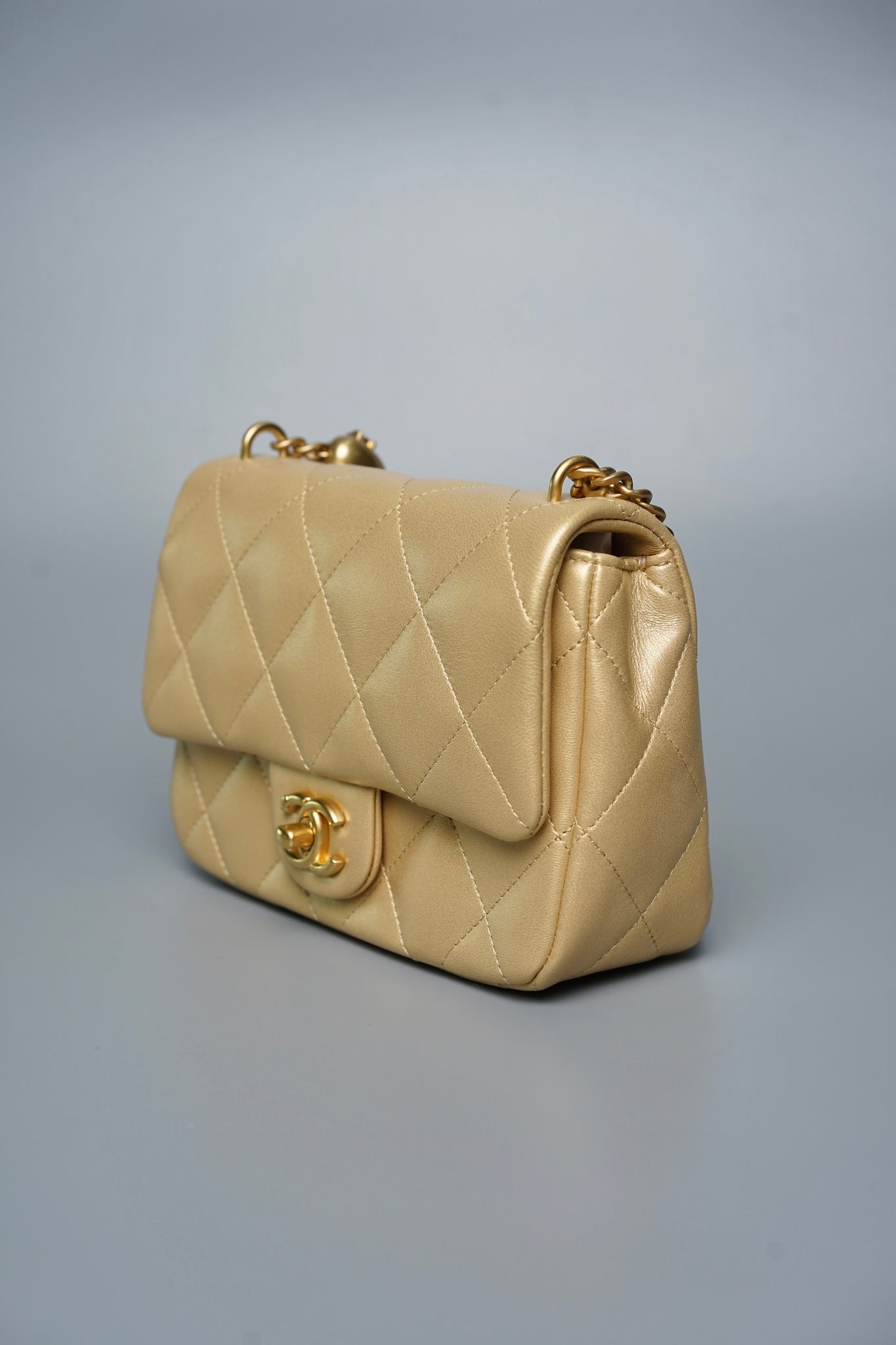 Chanel Heart Crush Mini Flap in Gold (Brand New)