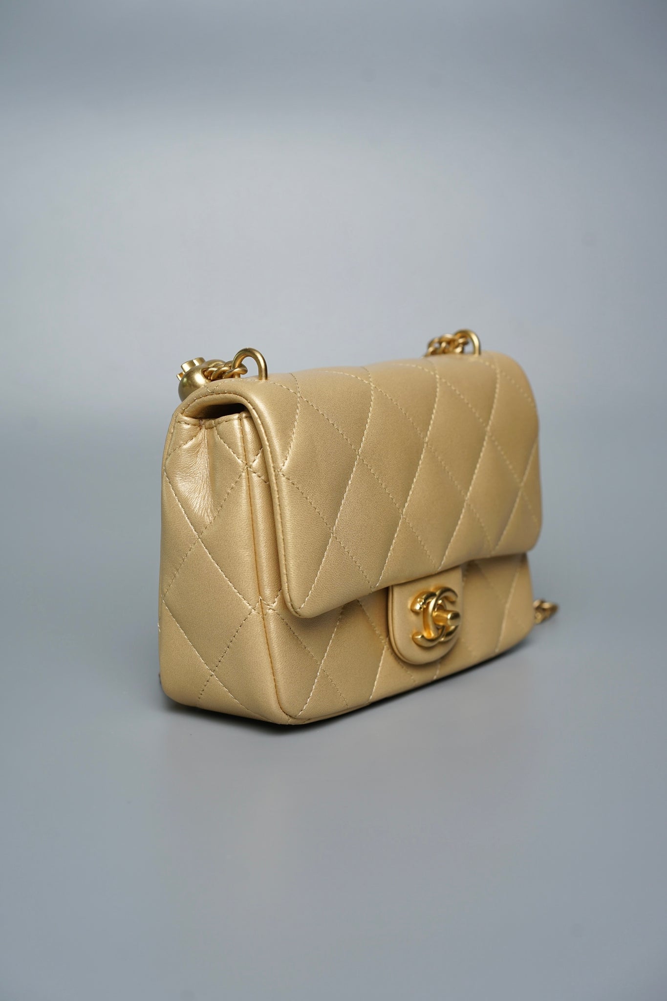 Chanel Heart Crush Mini Flap in Gold (Brand New)