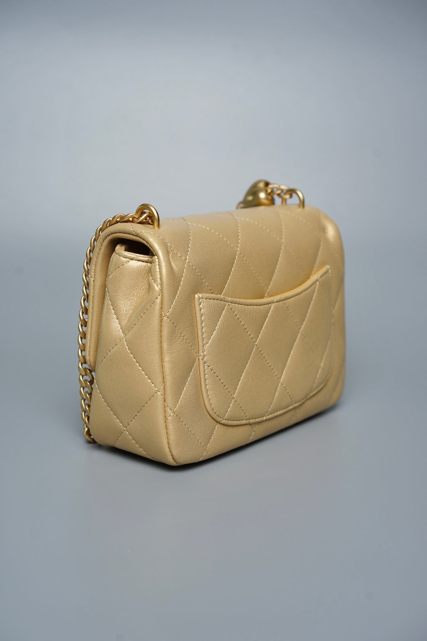 Chanel Heart Crush Mini Flap in Gold (Brand New)