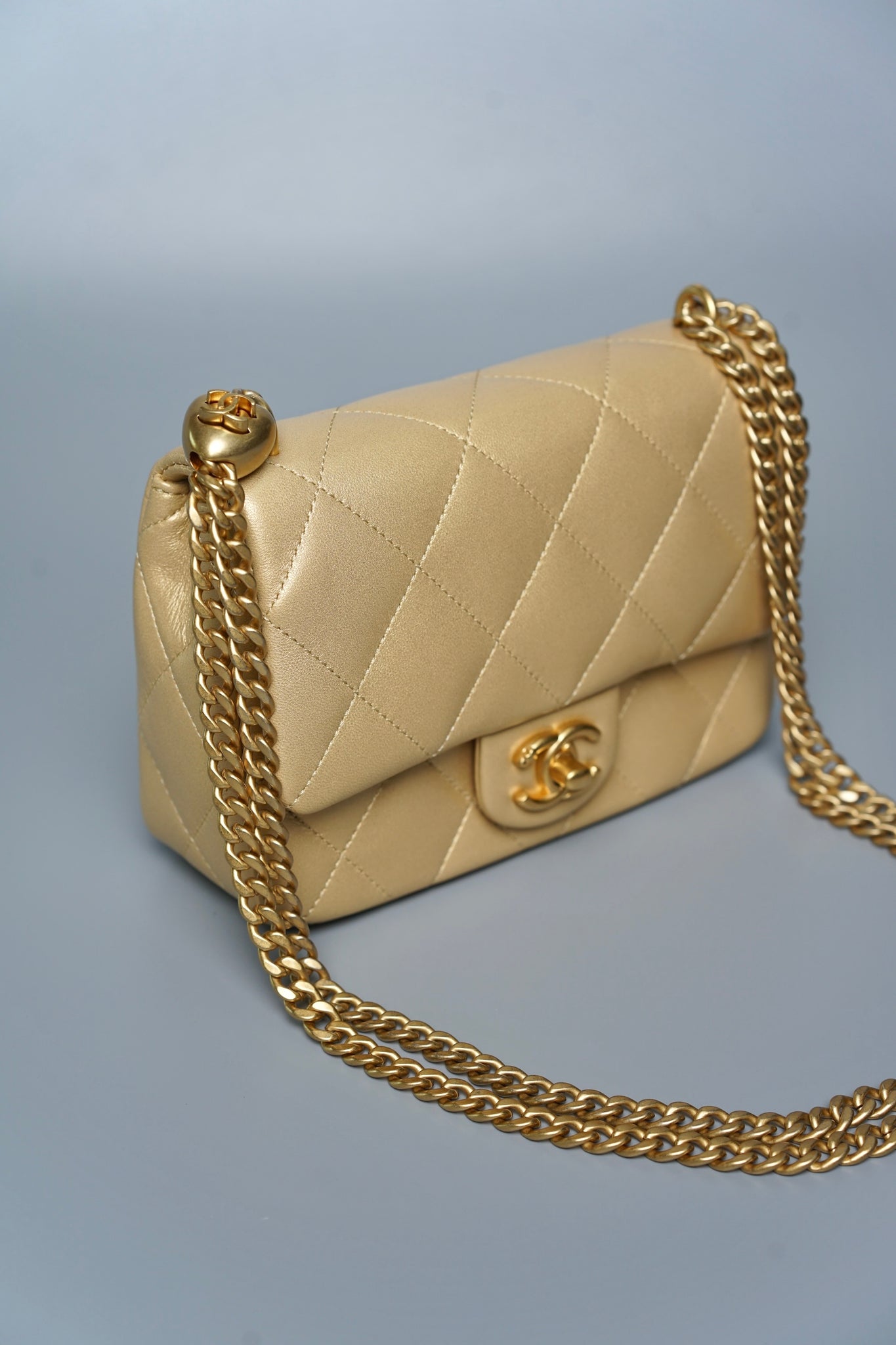 Chanel Heart Crush Mini Flap in Gold (Brand New)