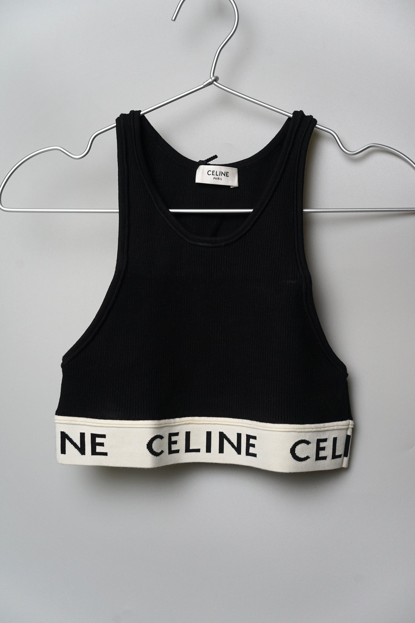 Celine Athletic Knit Bra Top in Black in Size XS (Brand New)