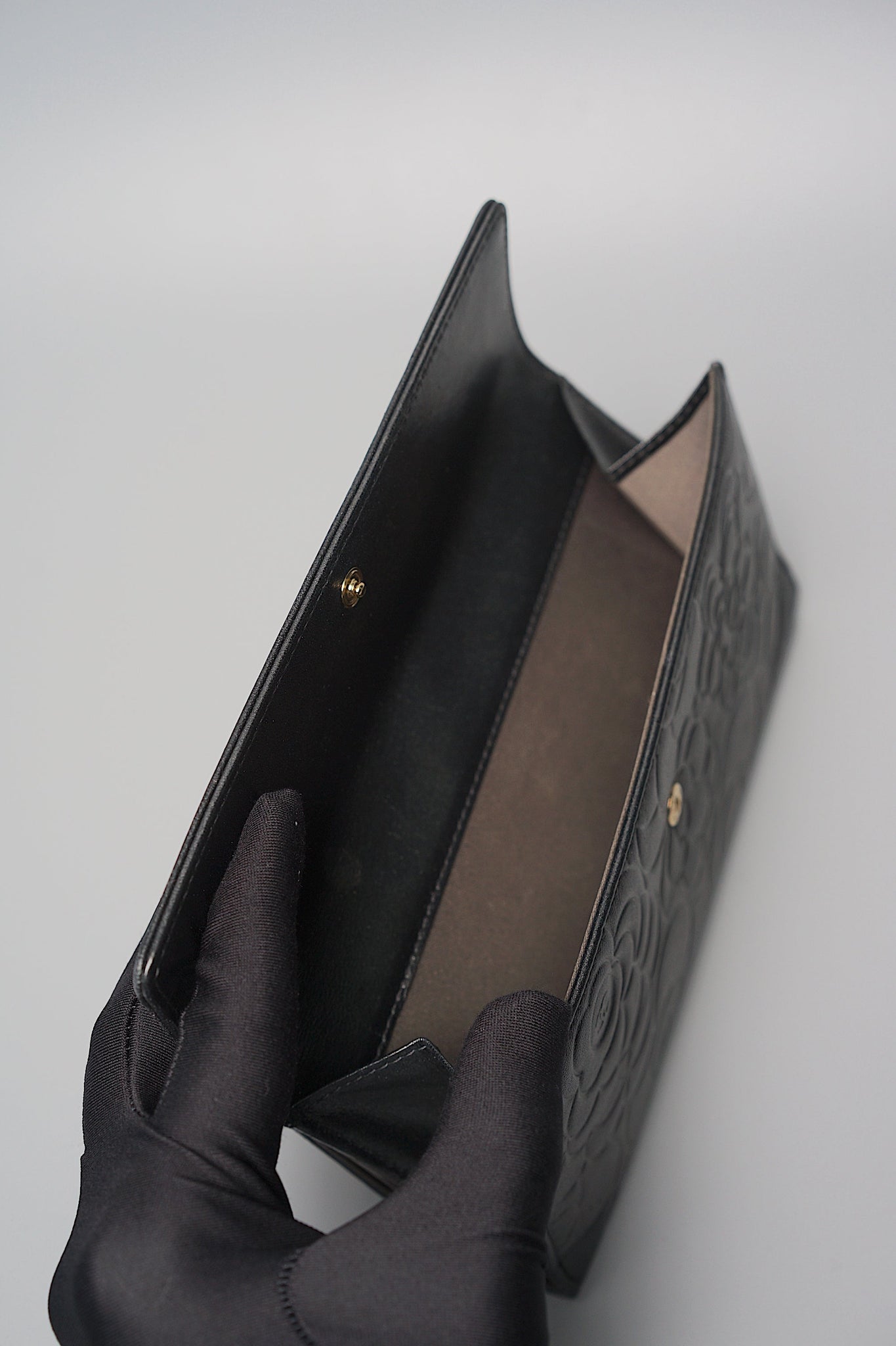 Chanel Camellia Long Flap Wallet