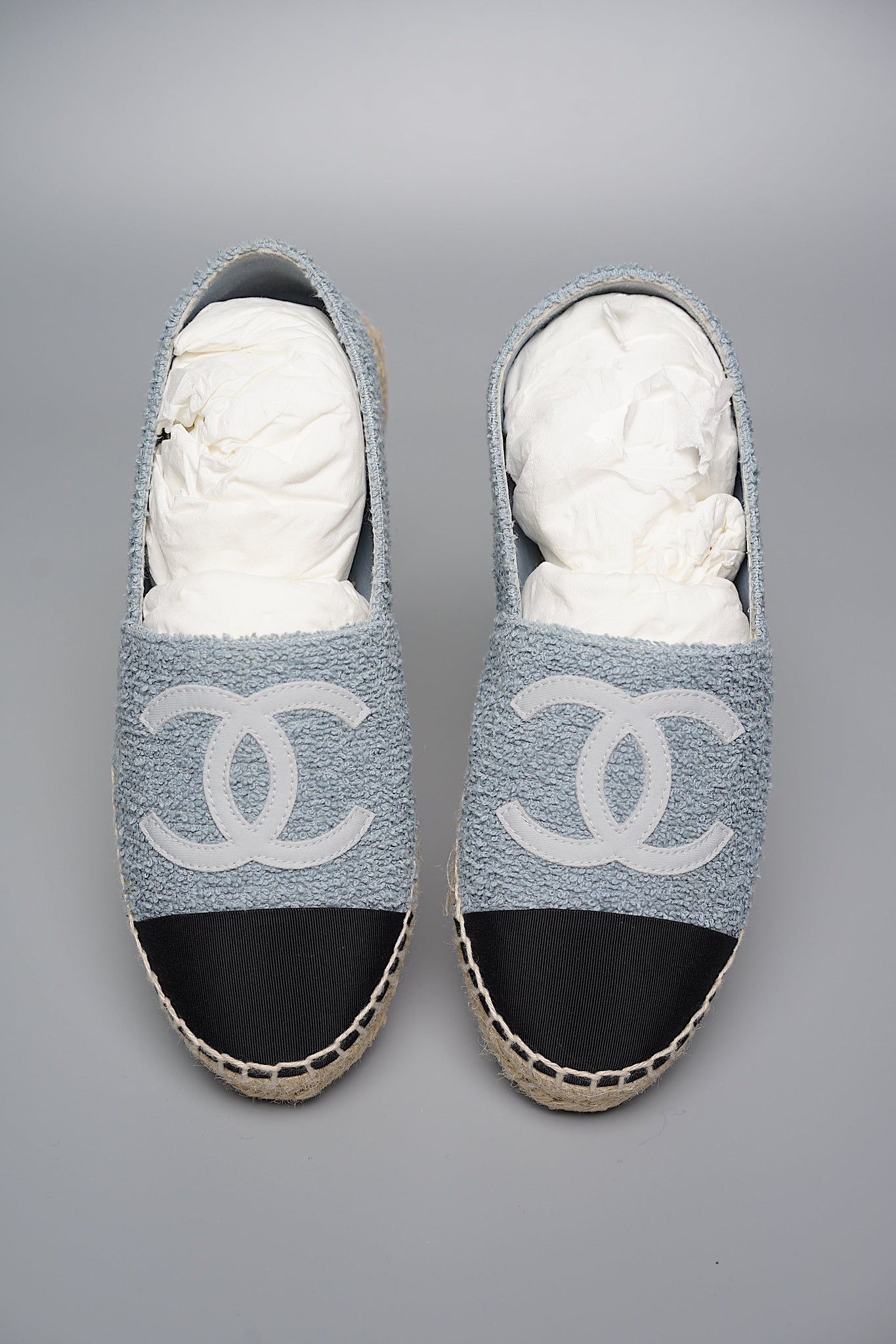 Chanel Terry Cloth CC Espadrilles in 35 (Brand New)