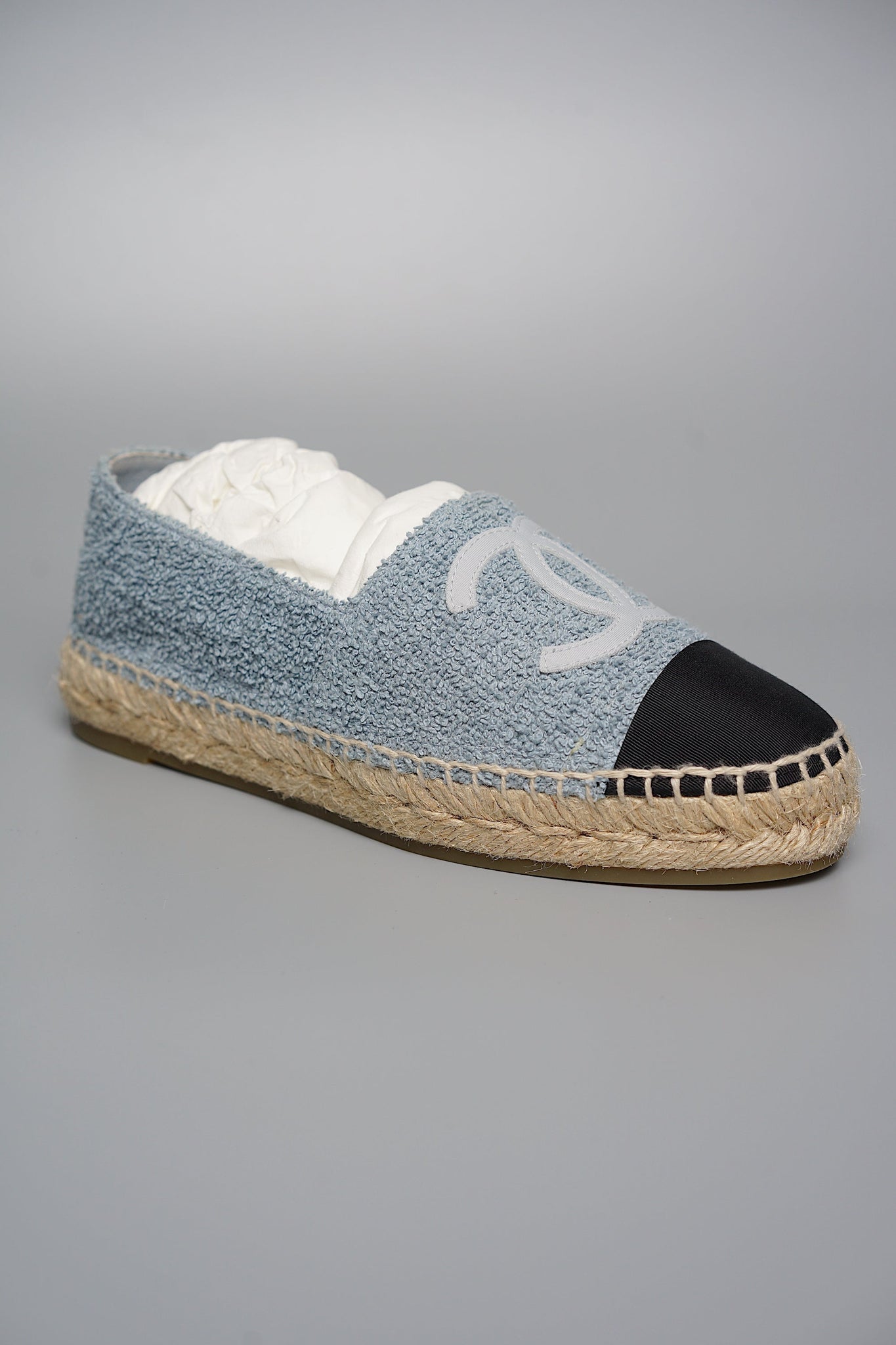 Chanel Terry Cloth CC Espadrilles in 35 (Brand New)