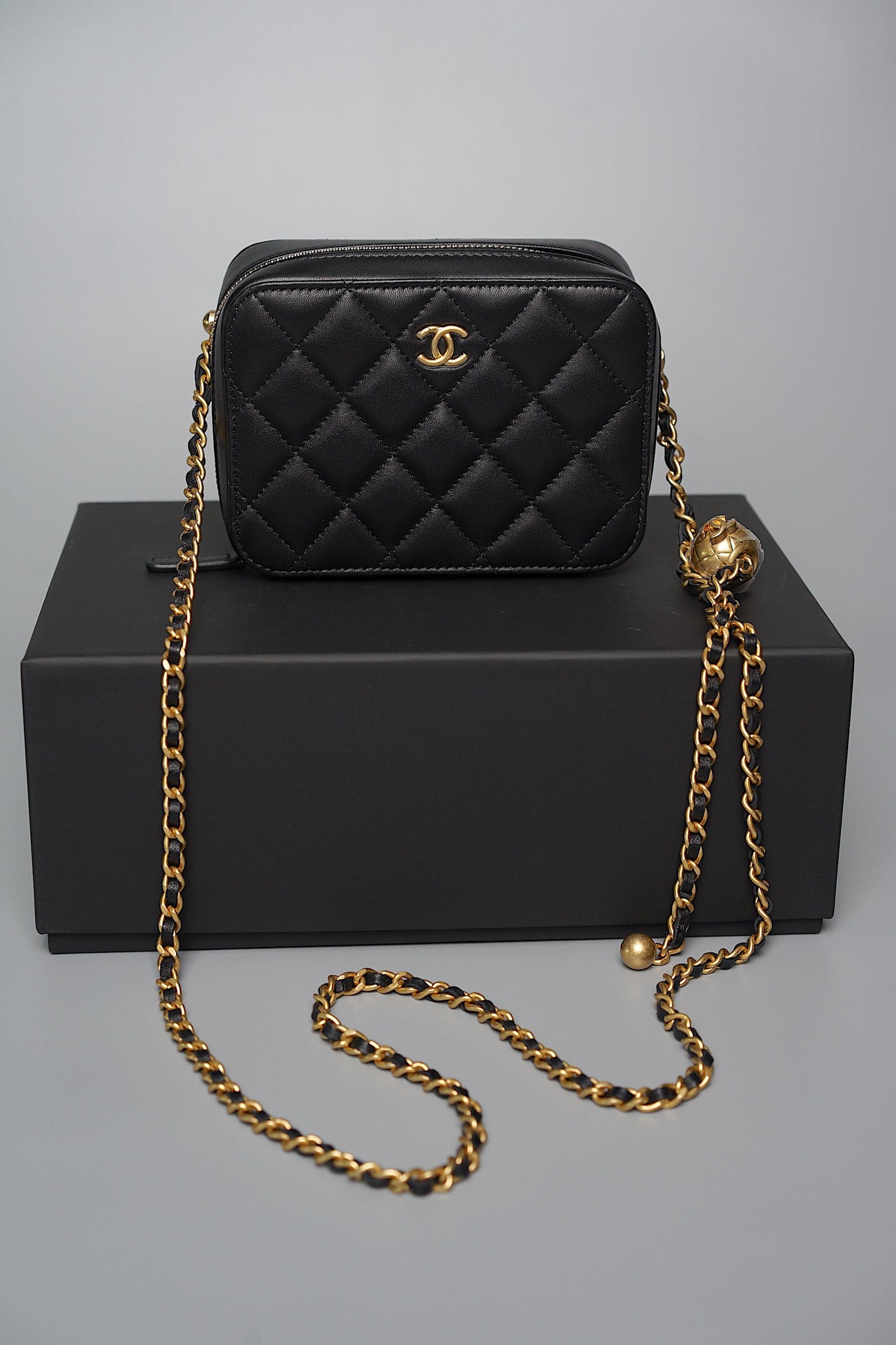 Chanel Pearl Crush Camera Bag in Black (Brand New)