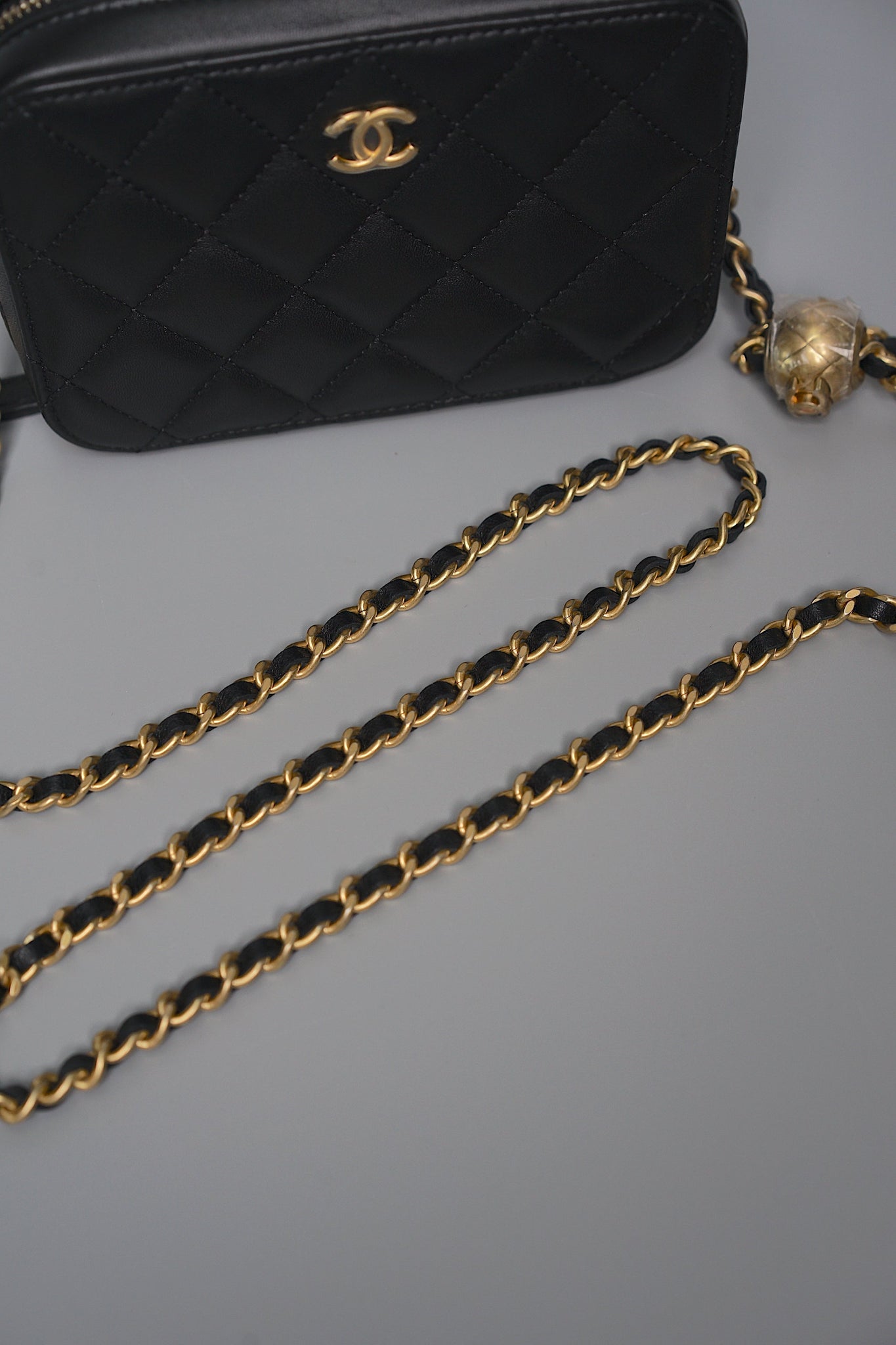 Chanel Pearl Crush Camera Bag in Black (Brand New)