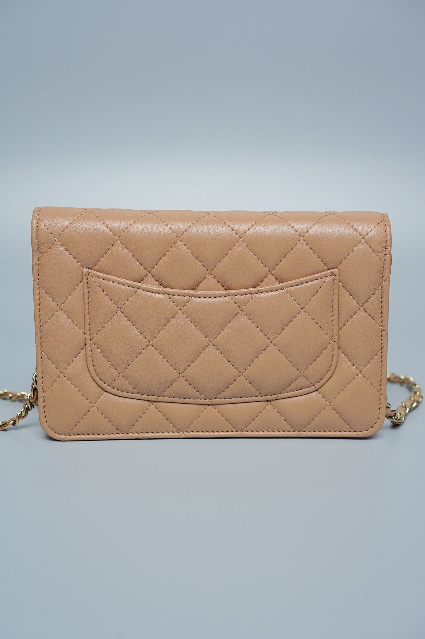 Chanel Wallet On Chain in Dark Beige (Brand New)