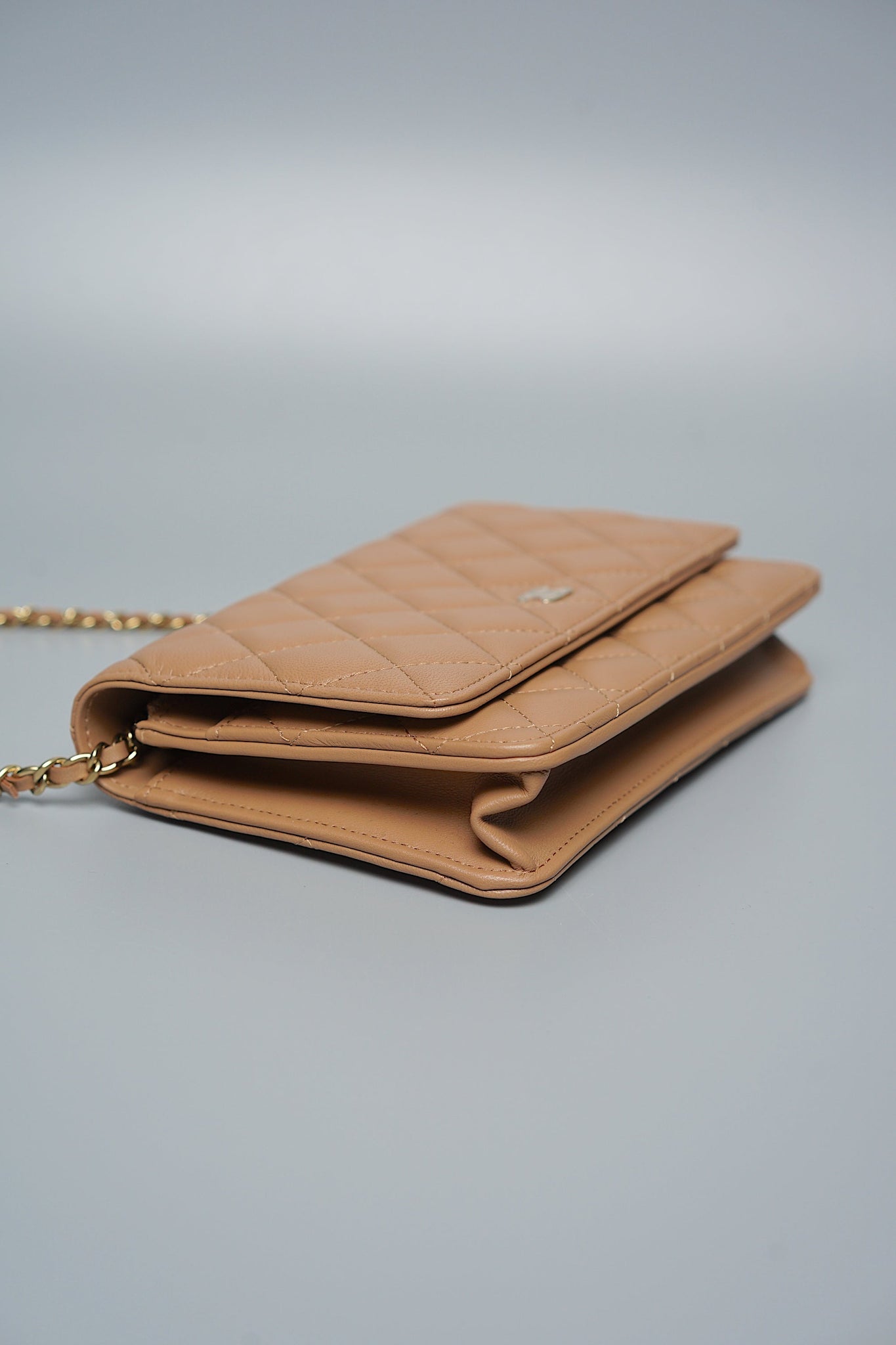 Chanel Wallet On Chain in Dark Beige (Brand New)