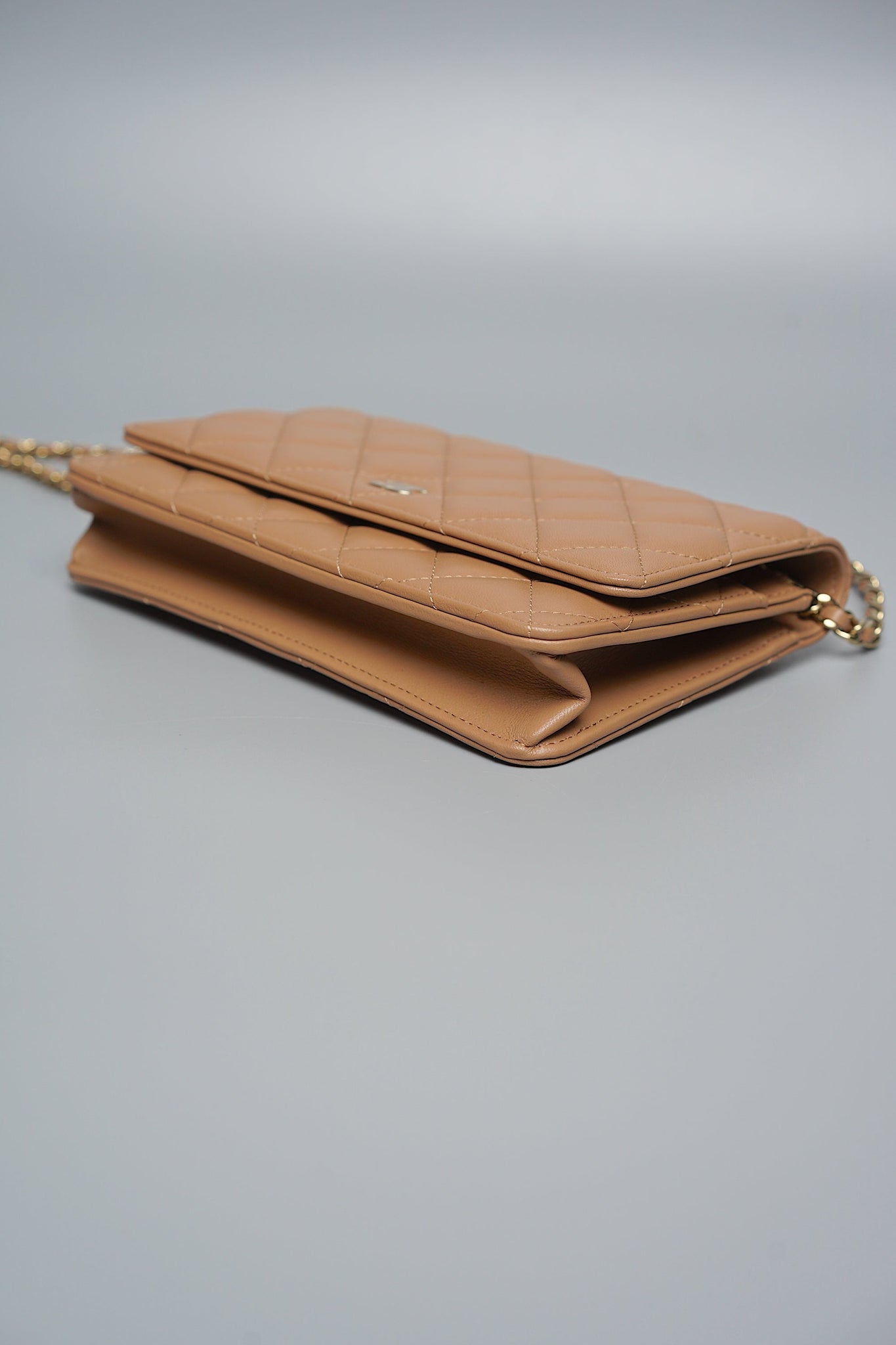Chanel Wallet On Chain in Dark Beige (Brand New)