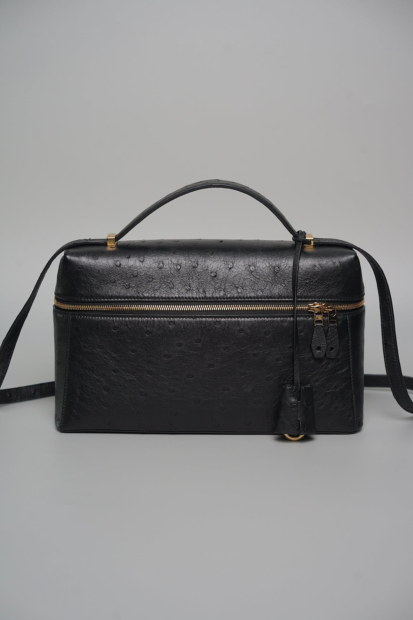 Loro Piana L27 in Black Ostrich Ghw (Brand New)