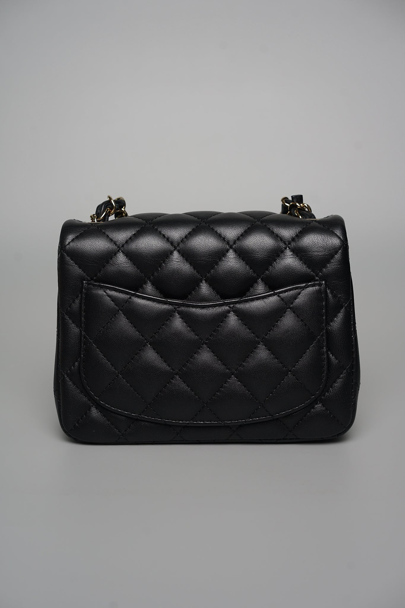 Chanel Mini Square in Black Ghw