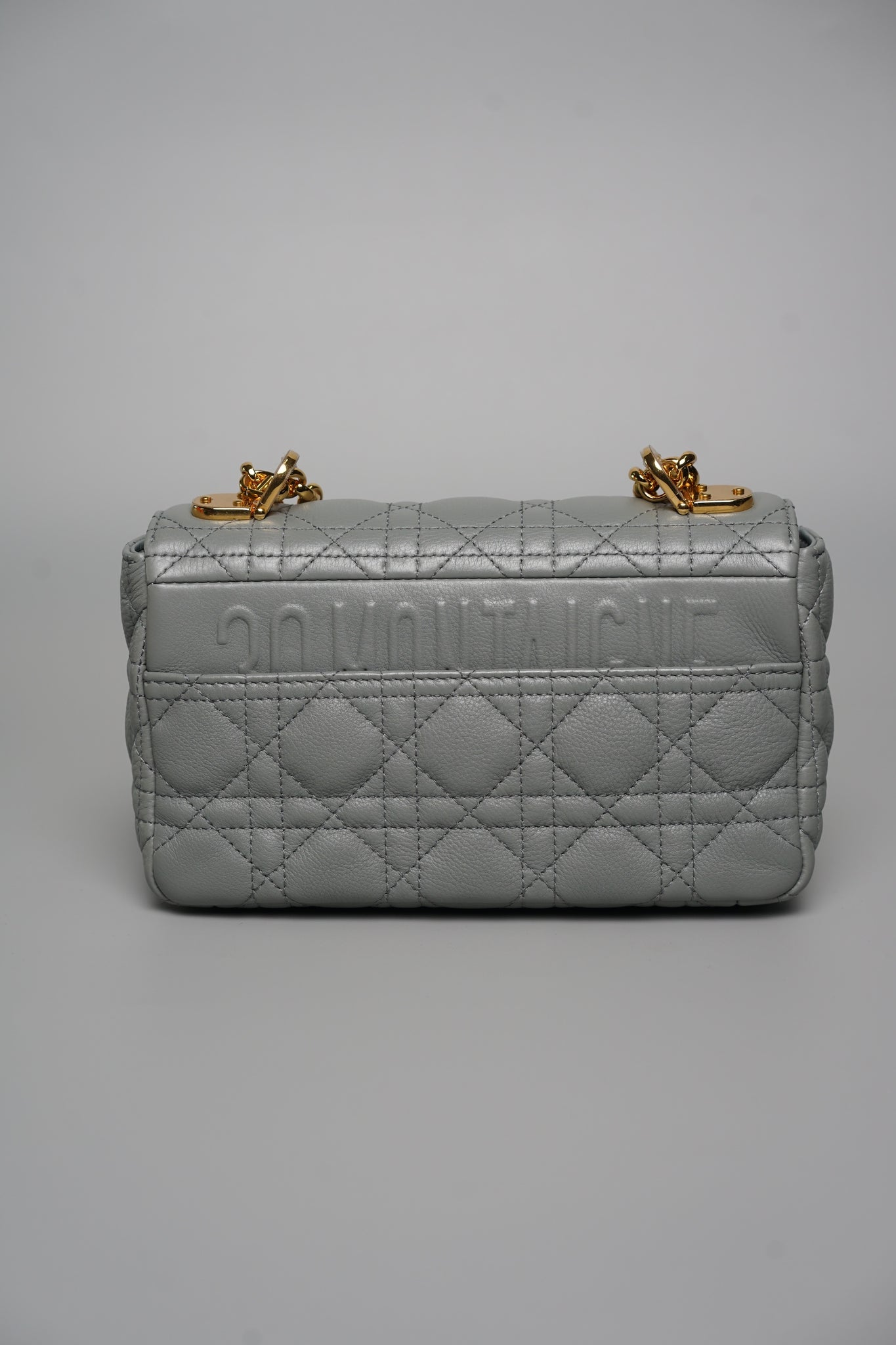 Dior Caro Small in Stone Gray Ghw