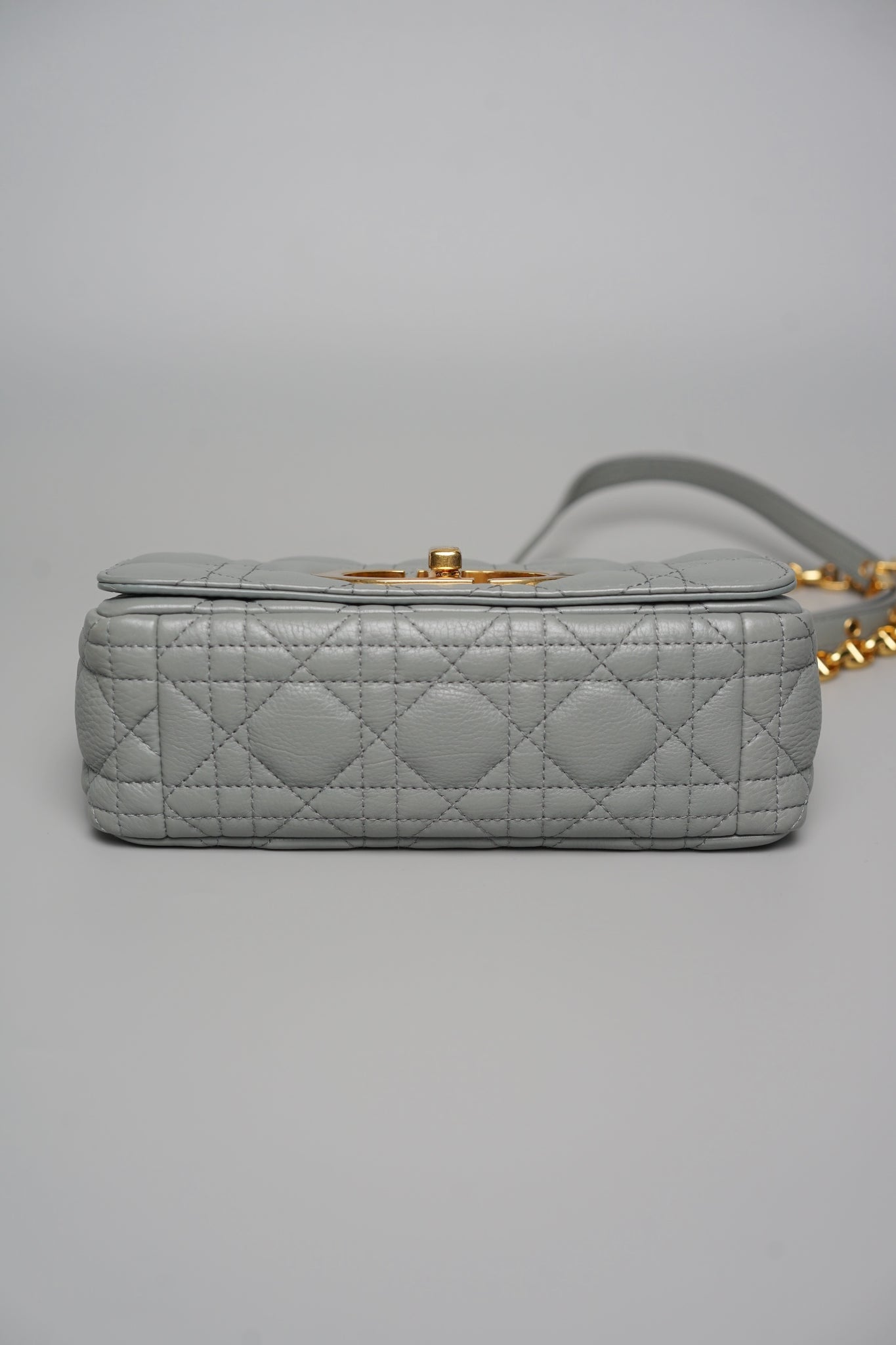 Dior Caro Small in Stone Gray Ghw