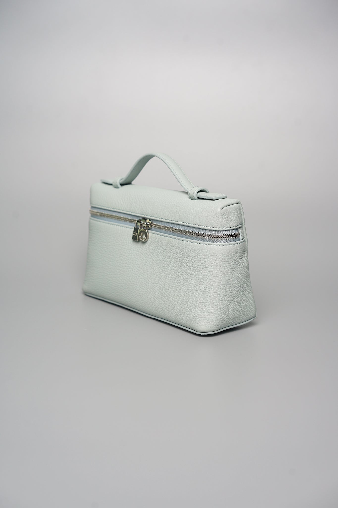 Loro Piana L19 Extra Pocket in Minty Breeze/Antique Silver Shw (Brand New)