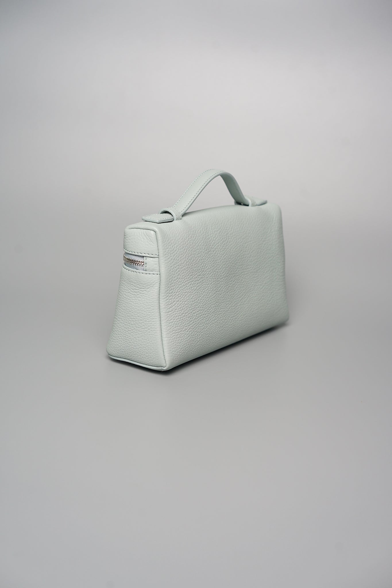 Loro Piana L19 Extra Pocket in Minty Breeze/Antique Silver Shw (Brand New)