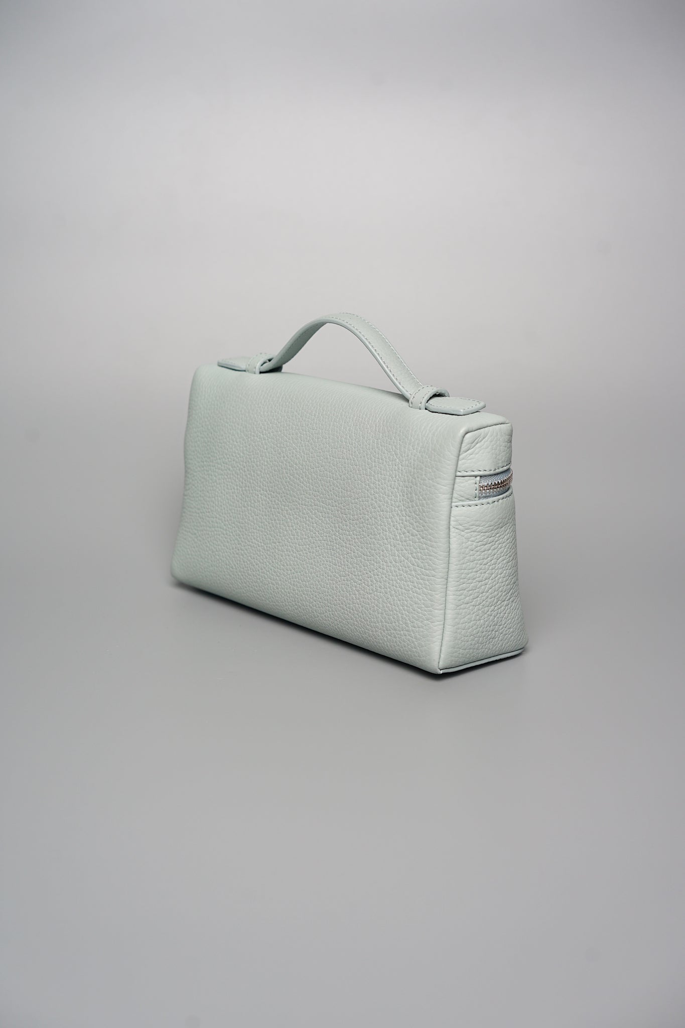 Loro Piana L19 Extra Pocket in Minty Breeze/Antique Silver Shw (Brand New)