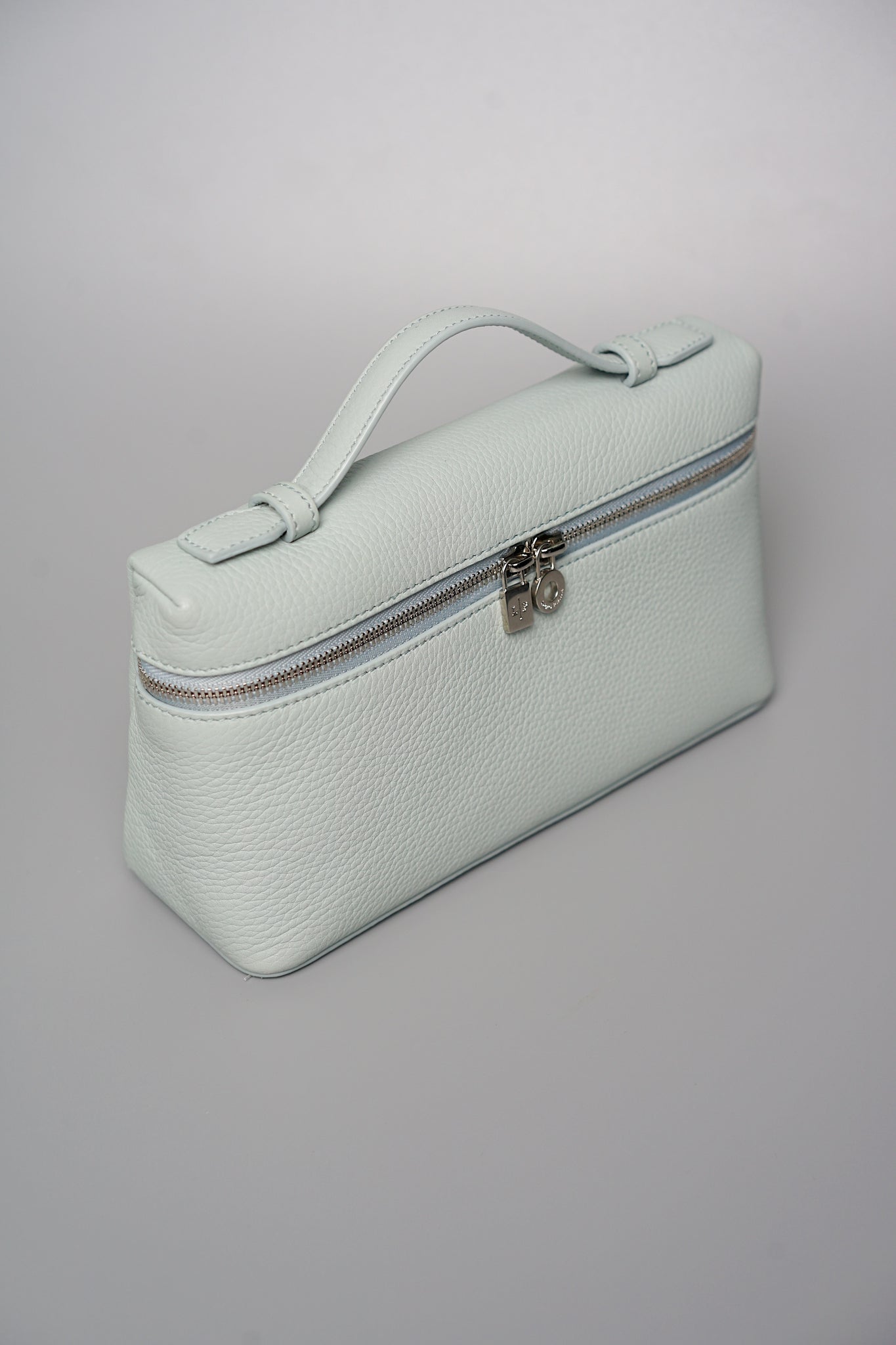Loro Piana L19 Extra Pocket in Minty Breeze/Antique Silver Shw (Brand New)