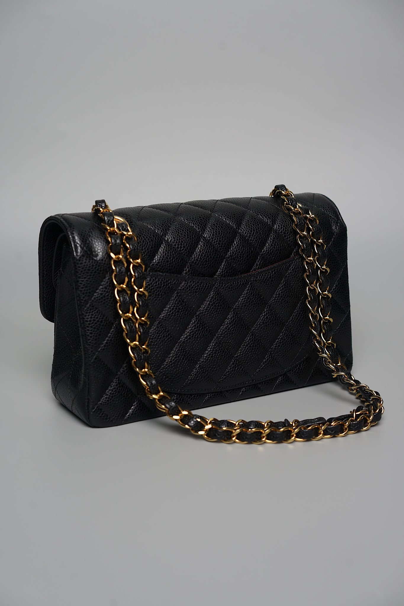 Chanel Small Double Flap in Black Caviar Ghw