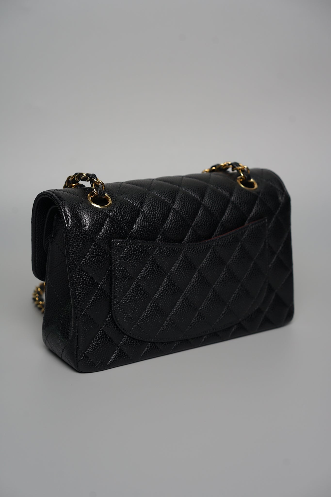 Chanel Small Double Flap in Black Caviar Ghw