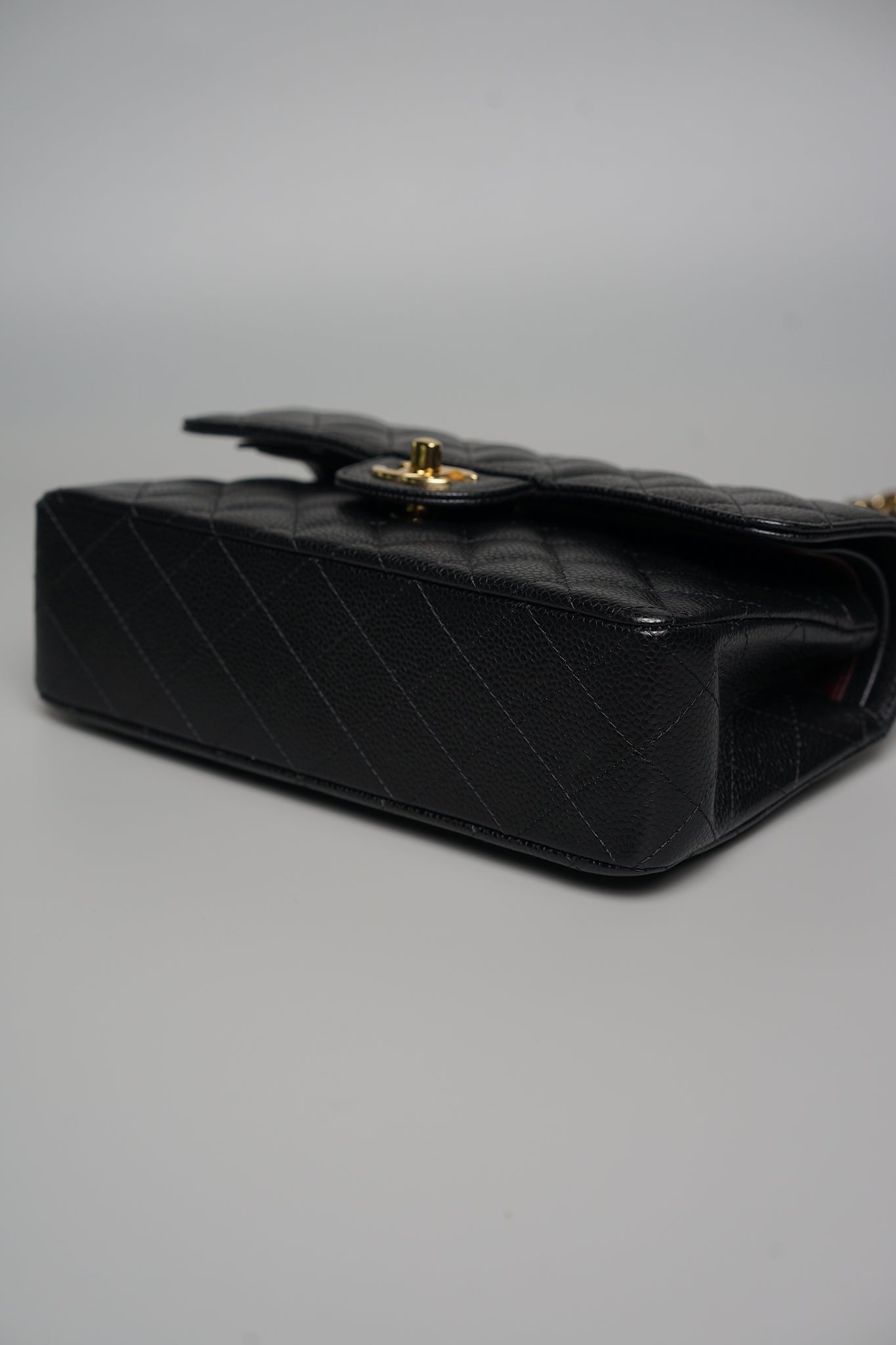 Chanel Small Double Flap in Black Caviar Ghw