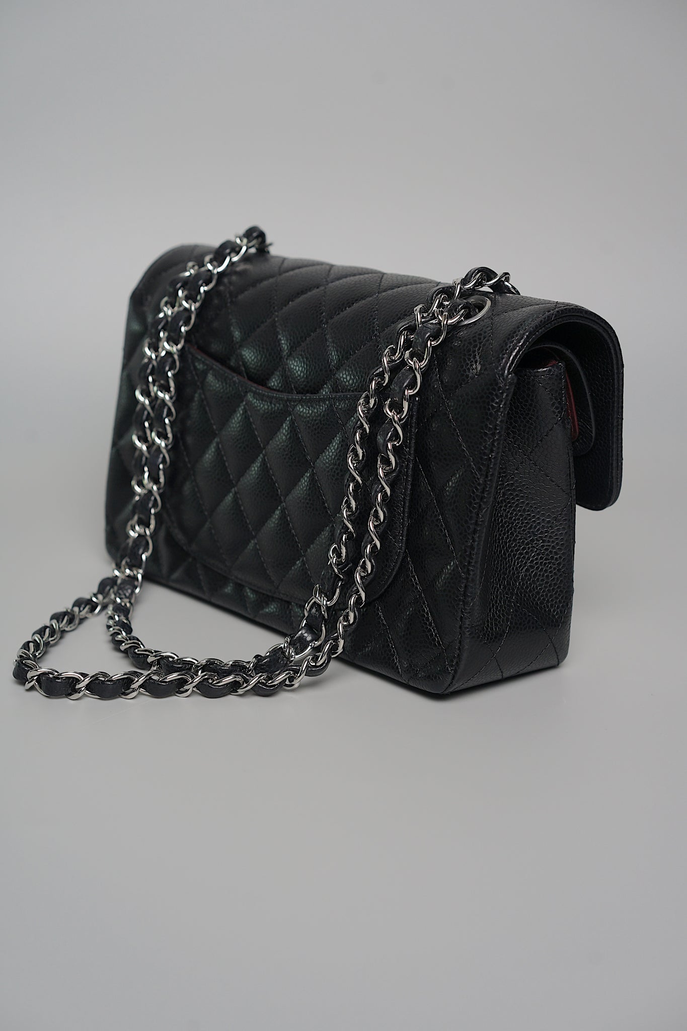 Chanel Small Double Flap in Black Caviar Shw