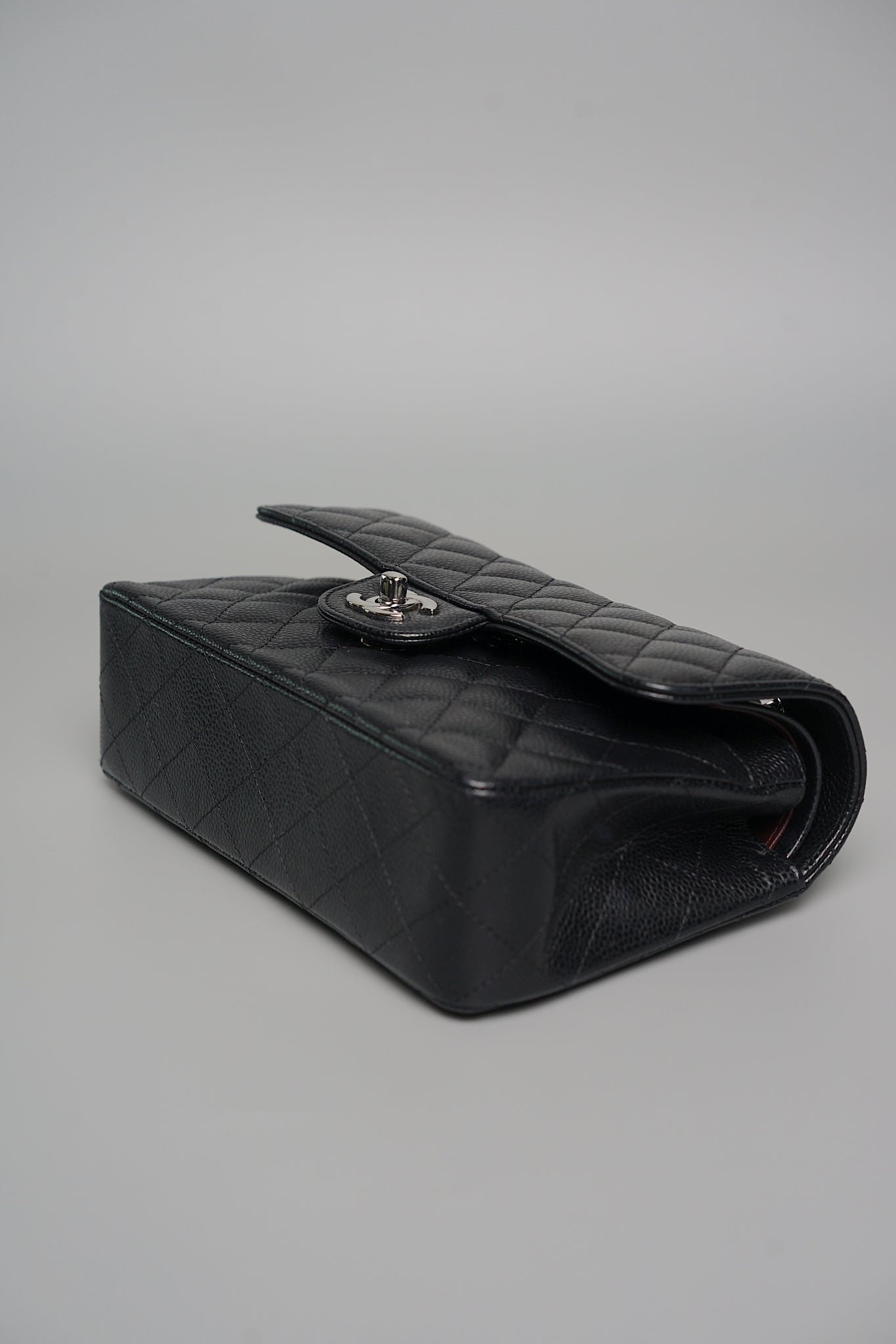 Chanel Small Double Flap in Black Caviar Shw