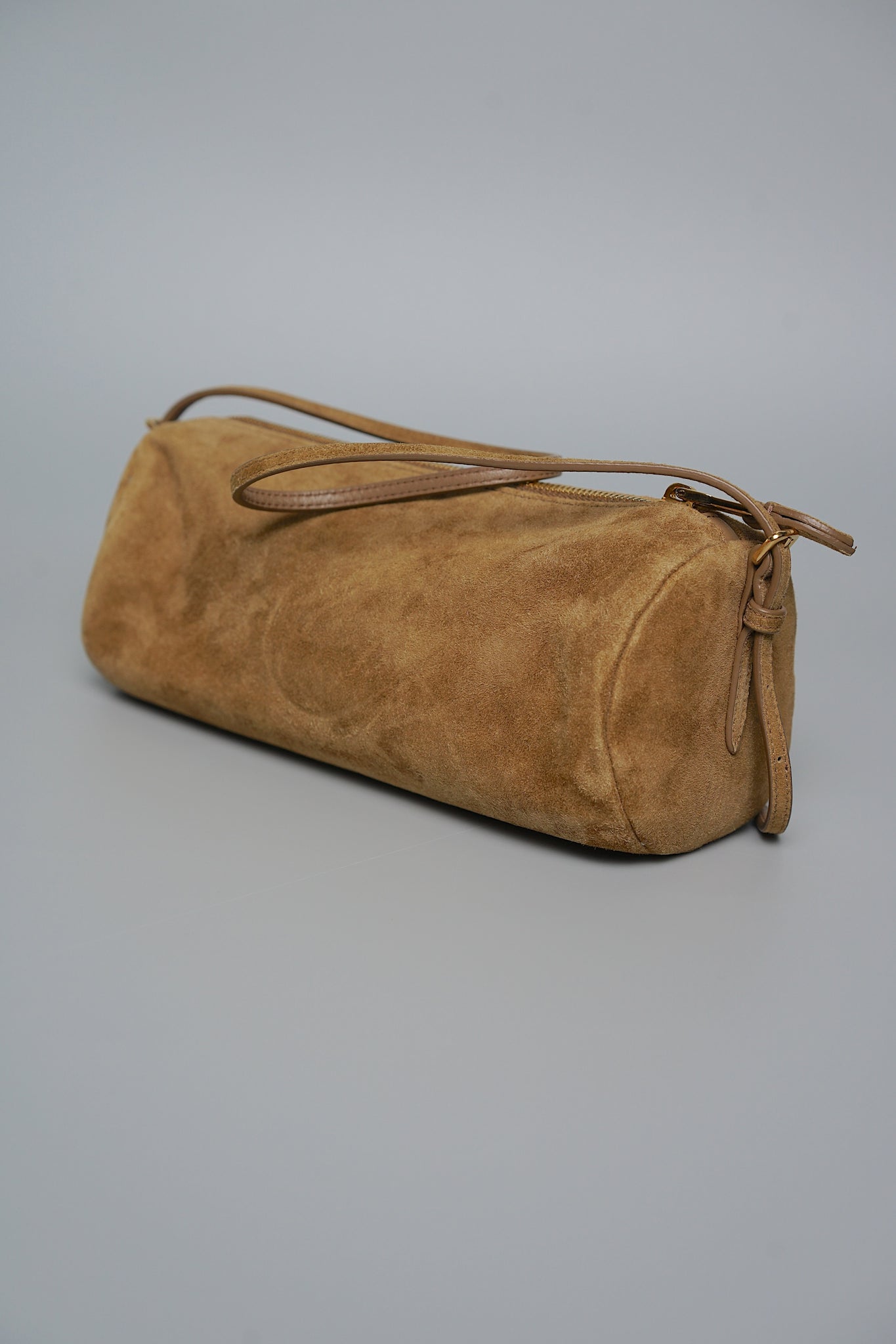 Miu Miu Suede Pouch in Olive Green